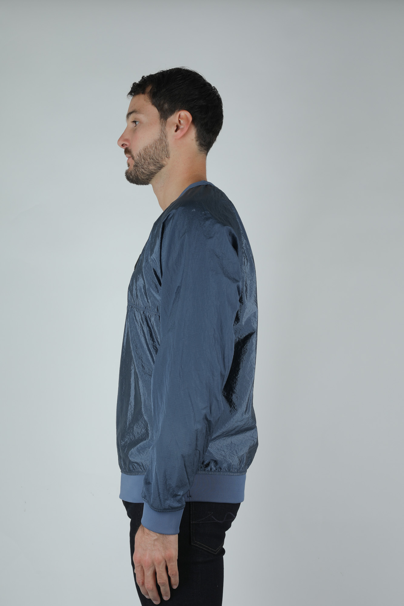 SWEAT-SHIRT STONE ISLAND BLEU DE PRUSSE 711563036-V0024