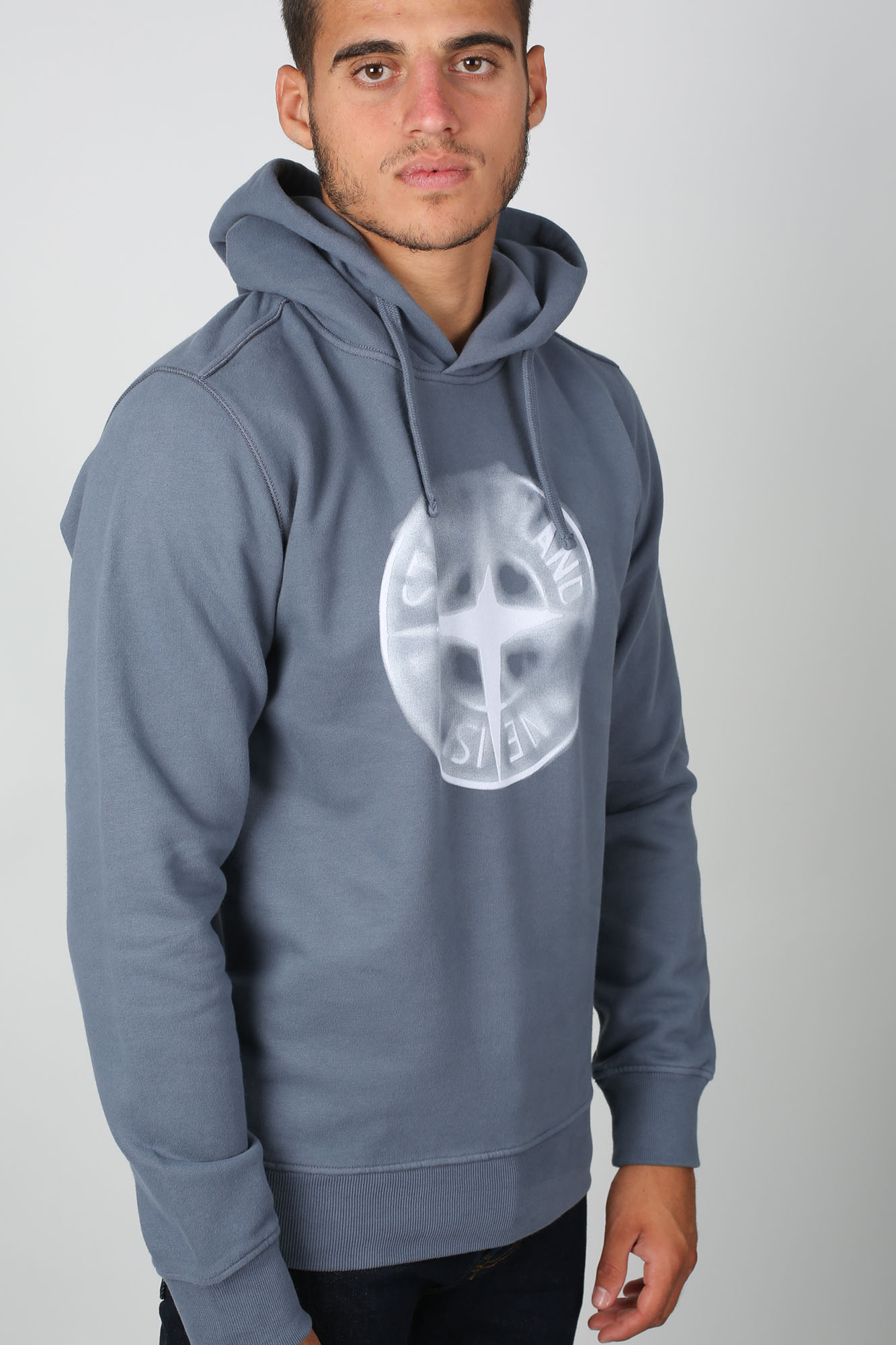 SWEAT-SHIRT STONE ISLAND BLEU DE PRUSSE 711566089-V0024