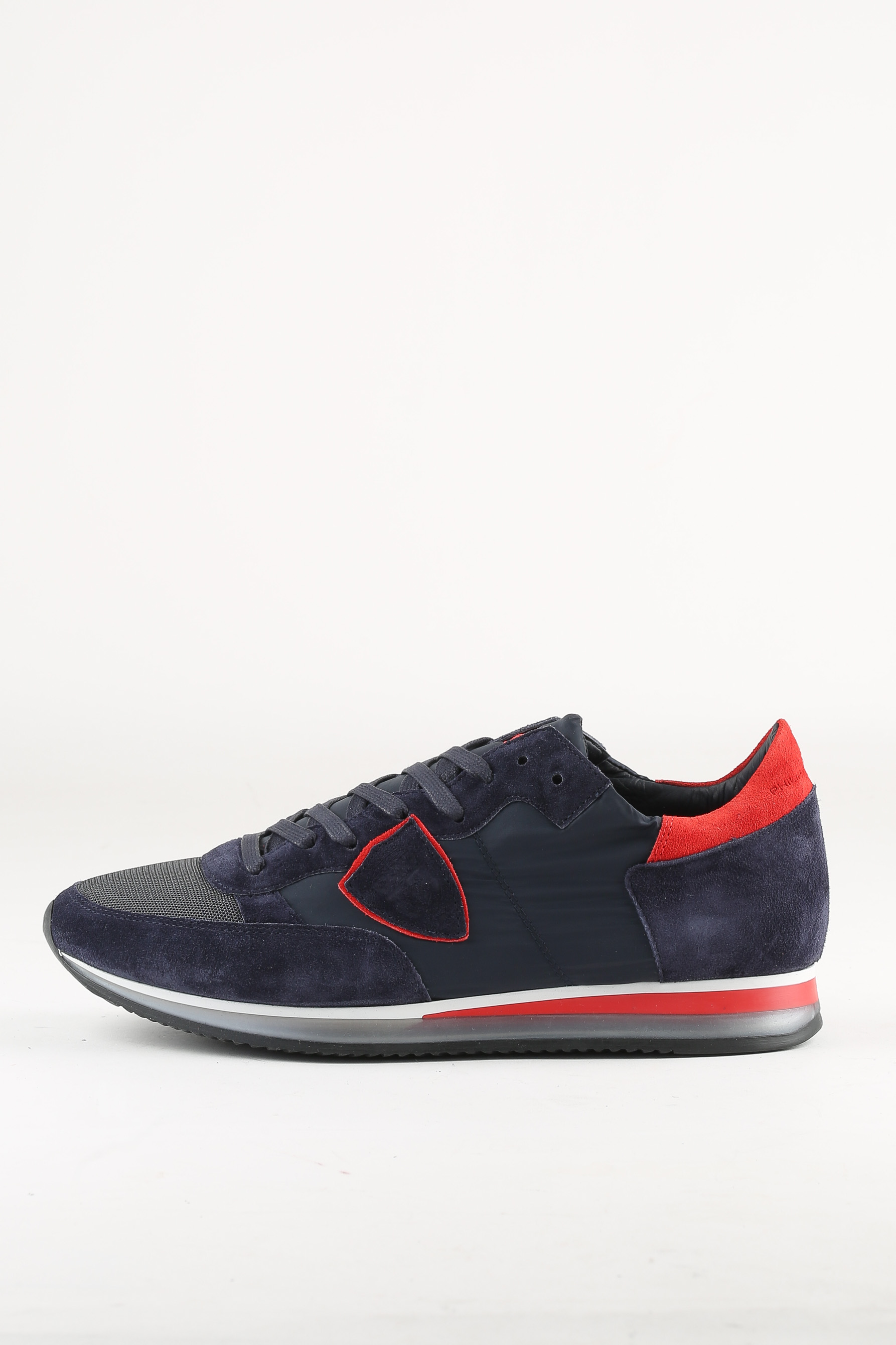 BASKETS PHILIPPE MODEL BLEU ROUGE TROPEZ LOW UOMO TRLU W142
