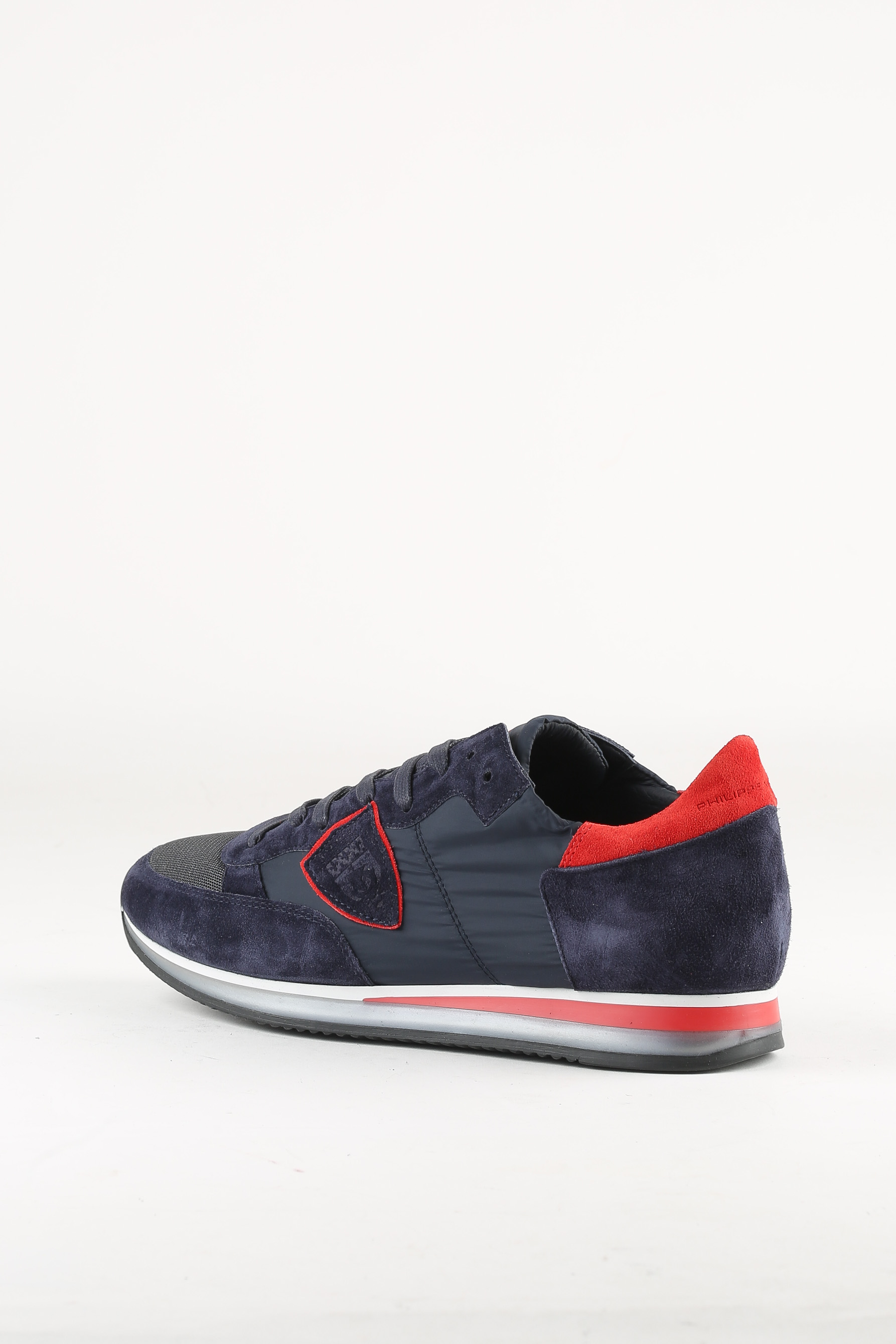 BASKETS PHILIPPE MODEL BLEU ROUGE TROPEZ LOW UOMO TRLU W142