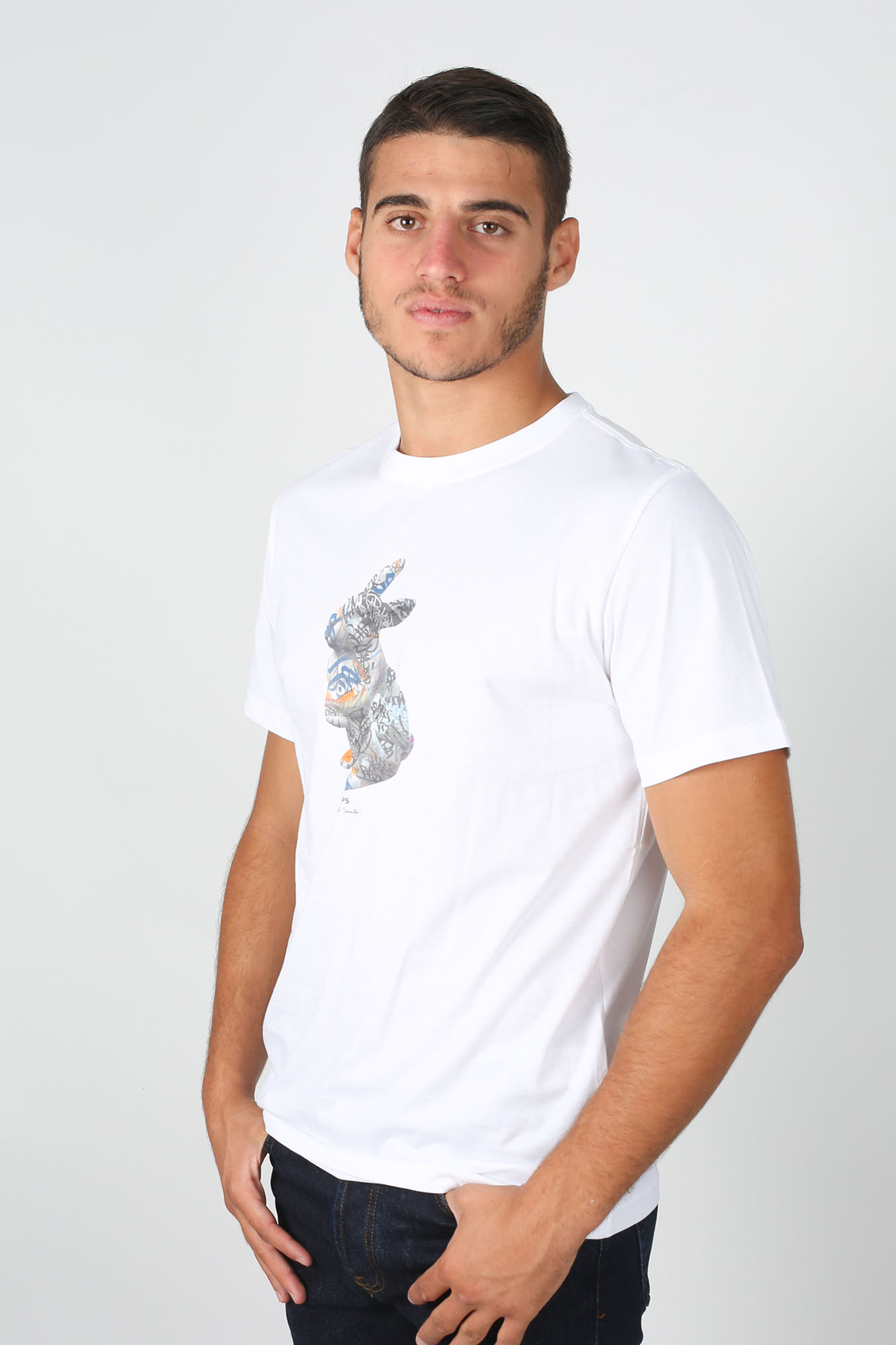 T-SHIRT PAUL SMITH BLANC 011R-AP1533-01