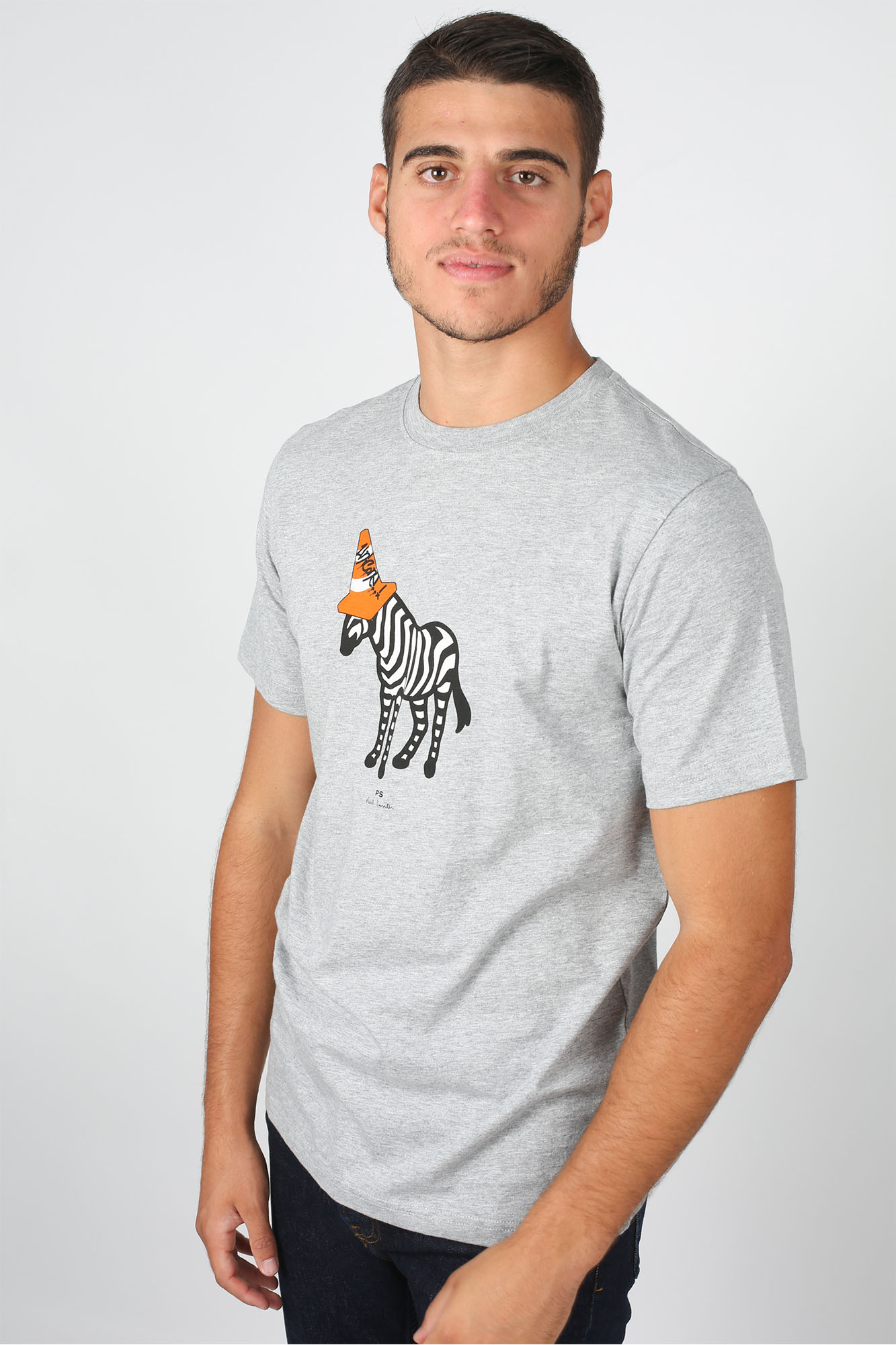 T-SHIRT PAUL SMITH GRIS 011R-AP1536-72