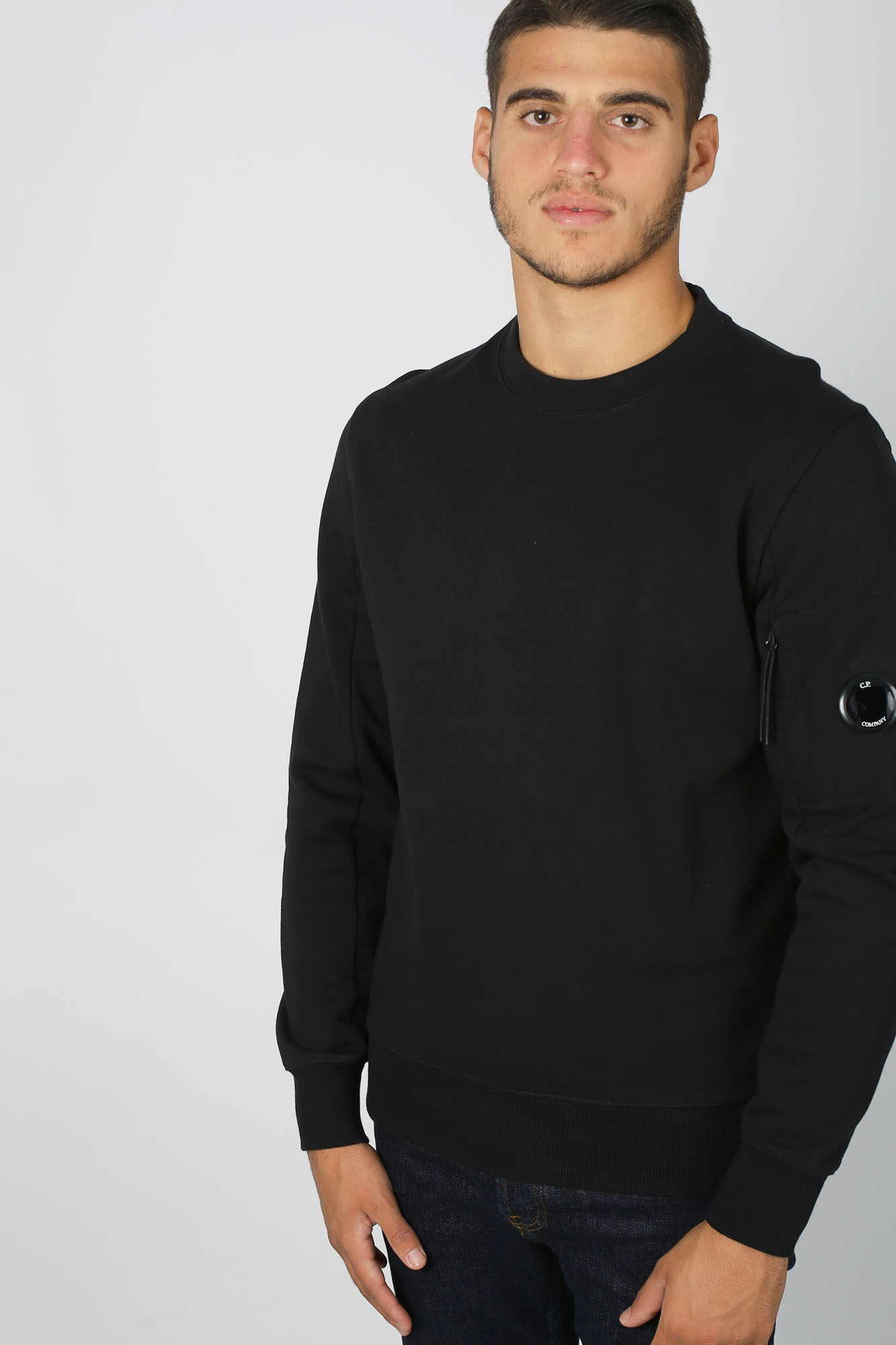 SWEAT-SHIRT C.P. COMPANY NOIR S082A-5086W-999