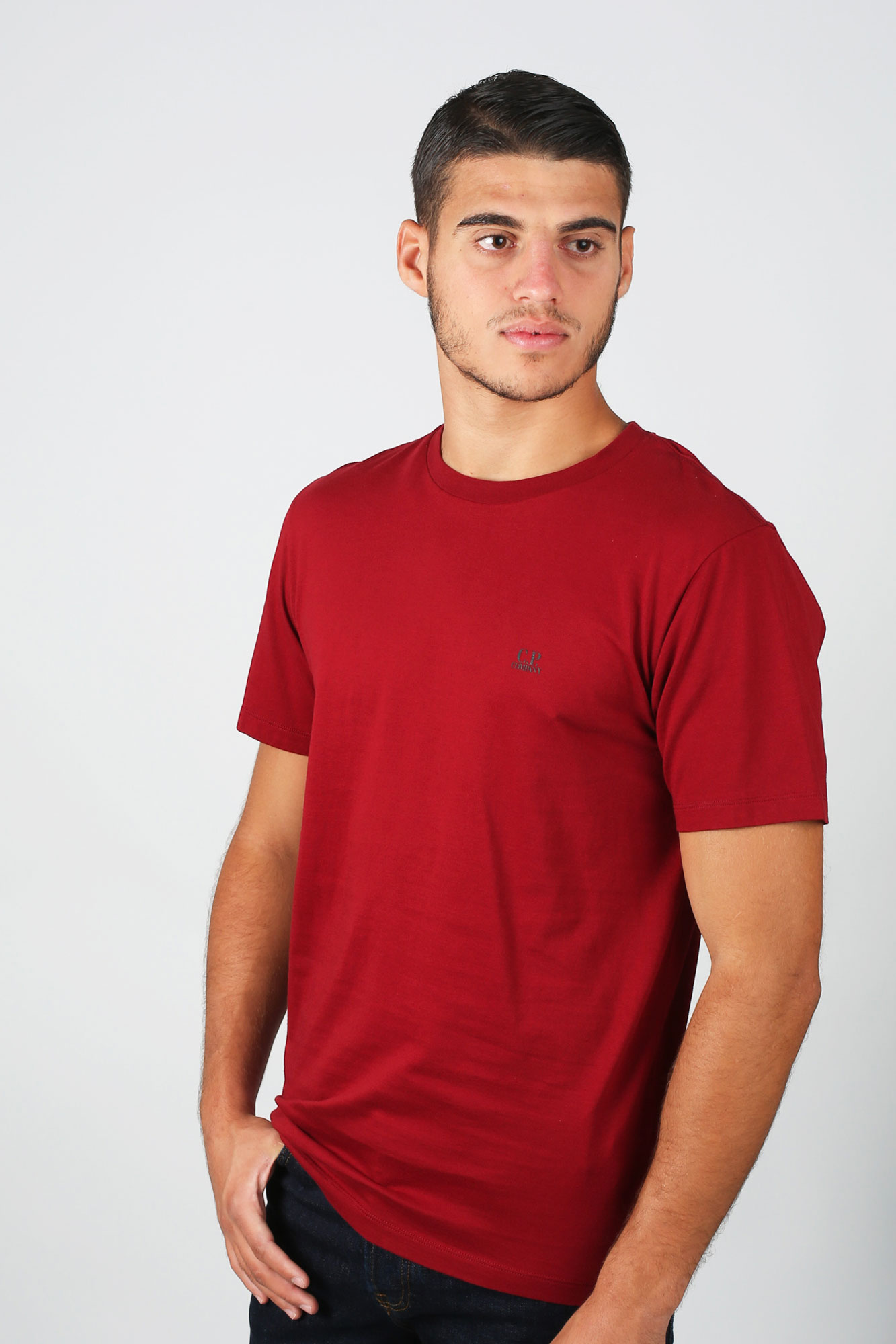 T-SHIRT C.P. COMPANY ROUGE S100A-5100W-576