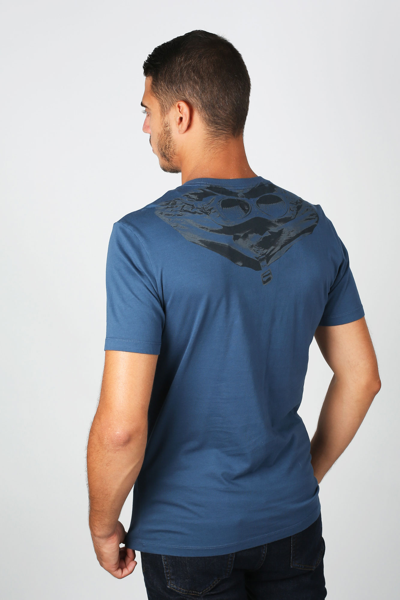 T-SHIRT C.P. COMPANY BLEU S100A-5100W-879