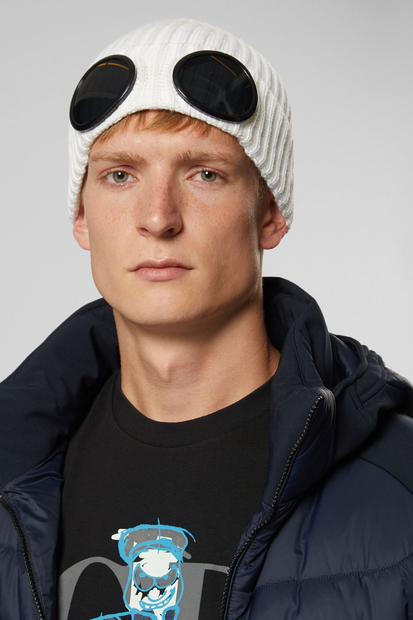 BONNET C.P. COMPANY BLANC C213A-5509A-103