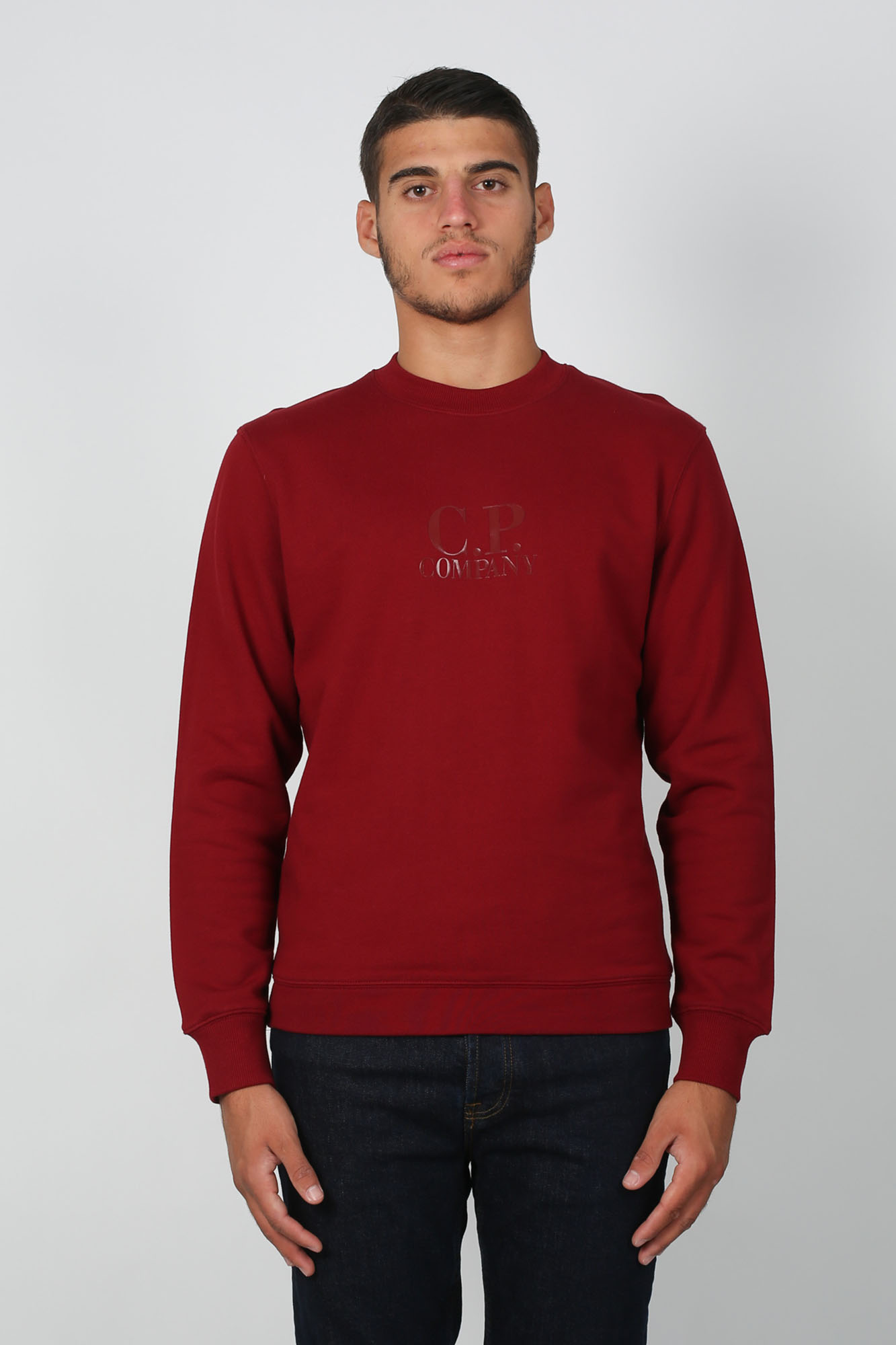 SWEAT-SHIRT C.P. COMPANY ROUGE S002A5086W-576