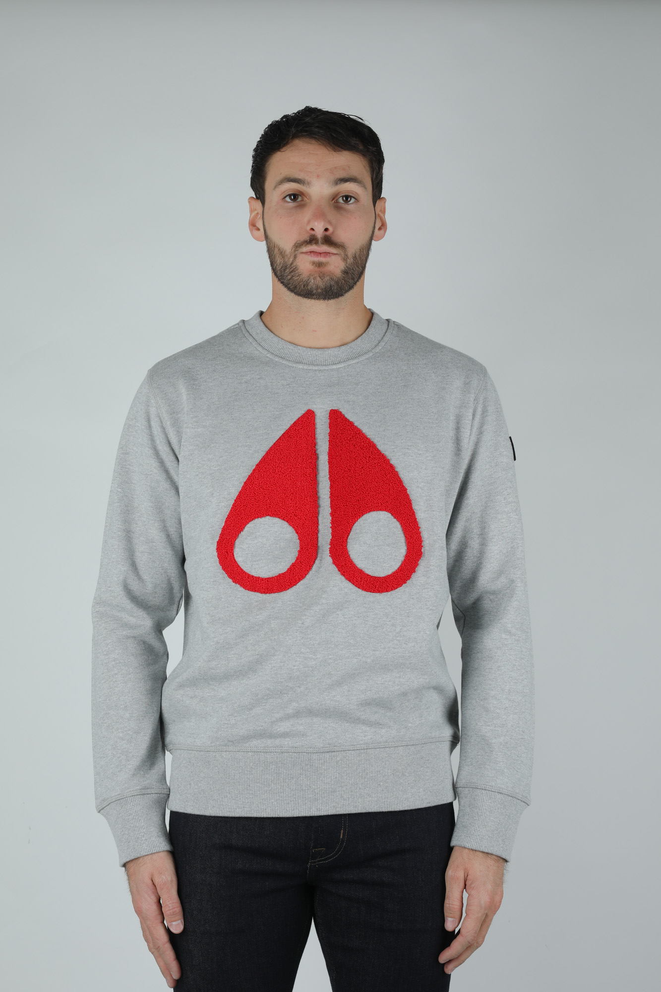 SWEAT-SHIRT MOOSE KNUCKLES GRIS MK4688MS-224