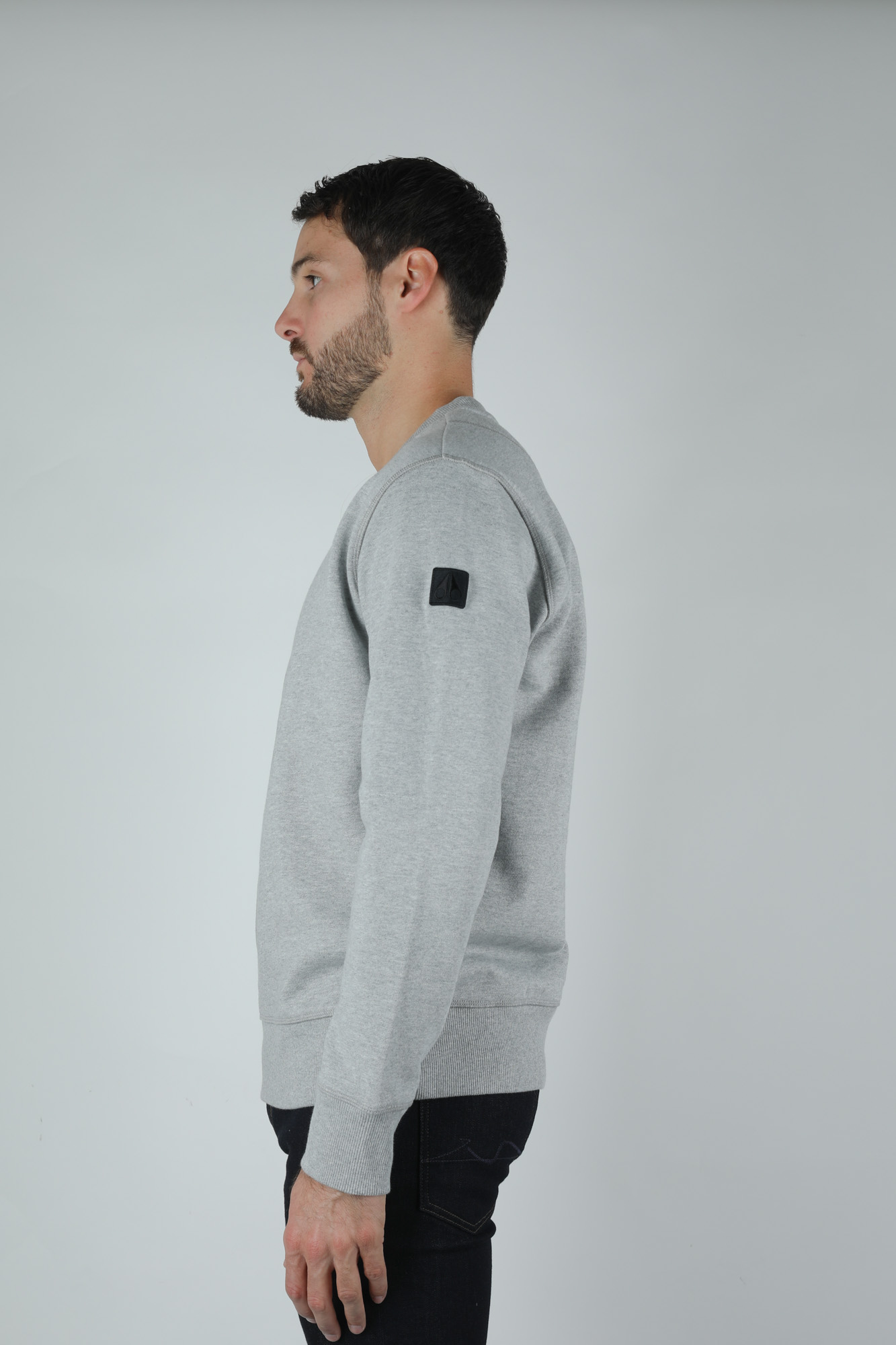 SWEAT-SHIRT MOOSE KNUCKLES GRIS MK8583MS-224