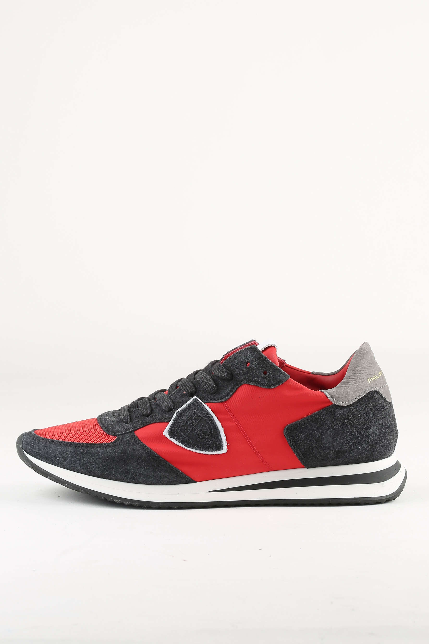 BASKETS PHILIPPE MODEL NOIR ROUGE TRPX LOW UOMO TZLU W016