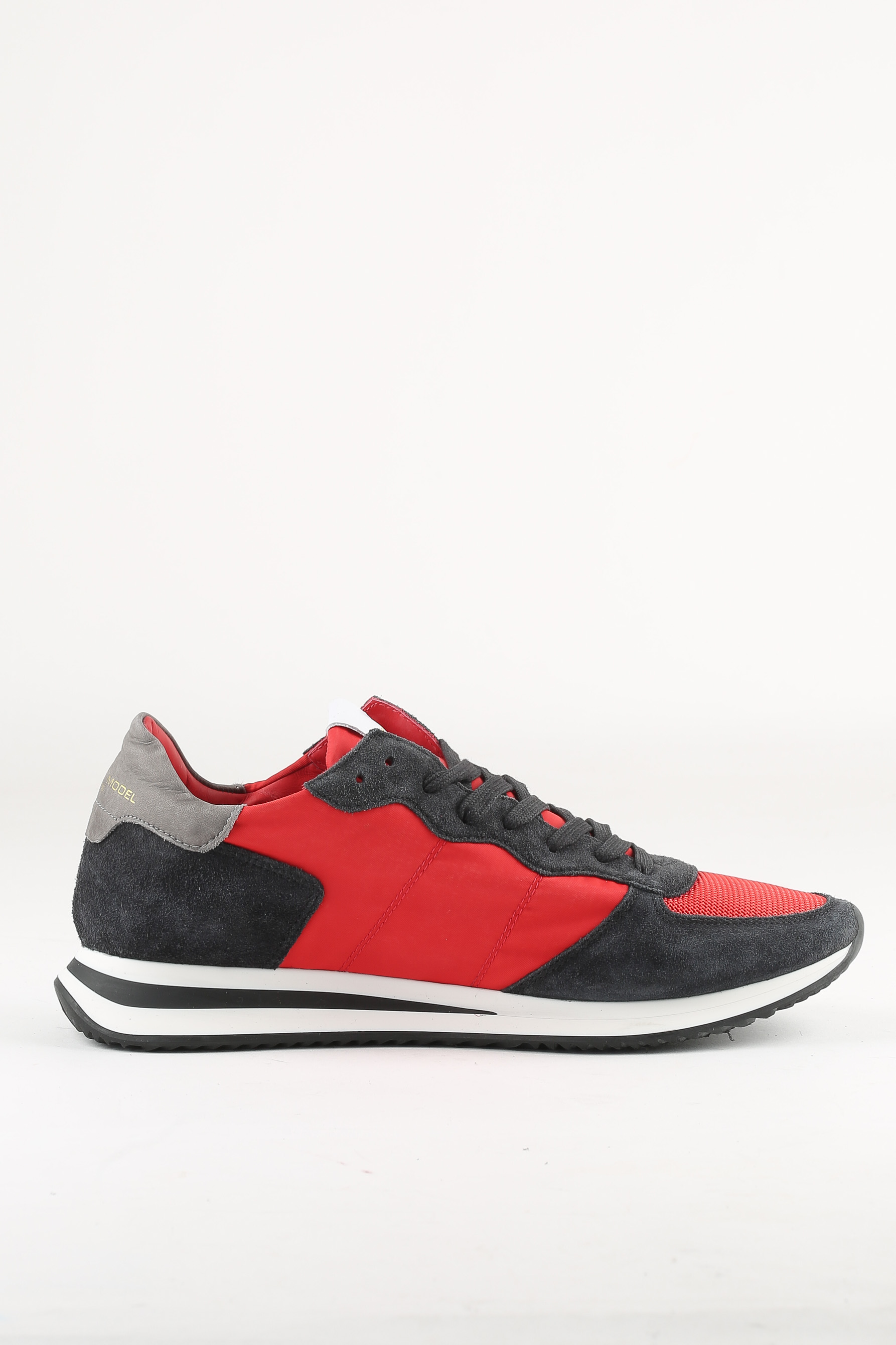 BASKETS PHILIPPE MODEL NOIR ROUGE TRPX LOW UOMO TZLU W016