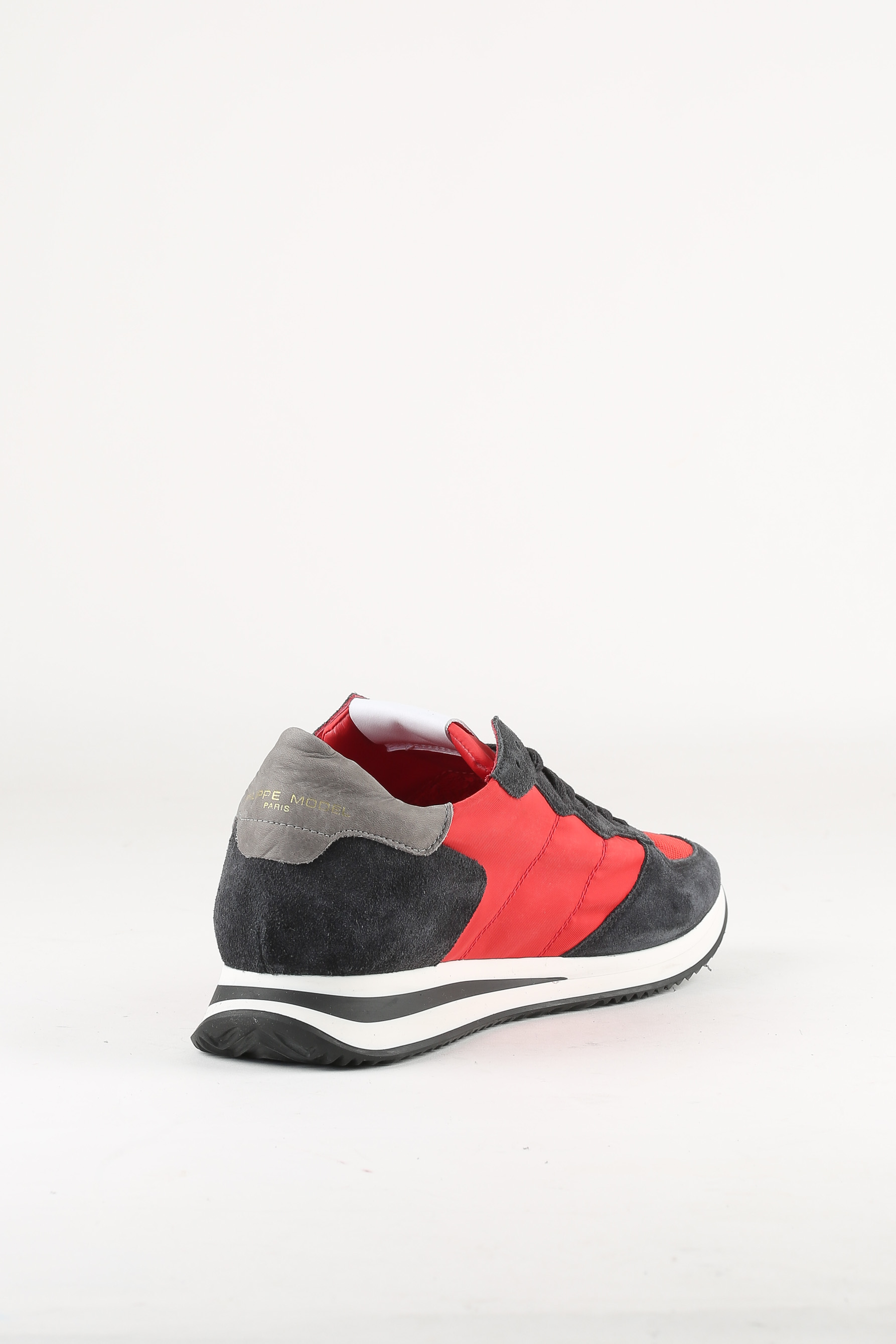 BASKETS PHILIPPE MODEL NOIR ROUGE TRPX LOW UOMO TZLU W016