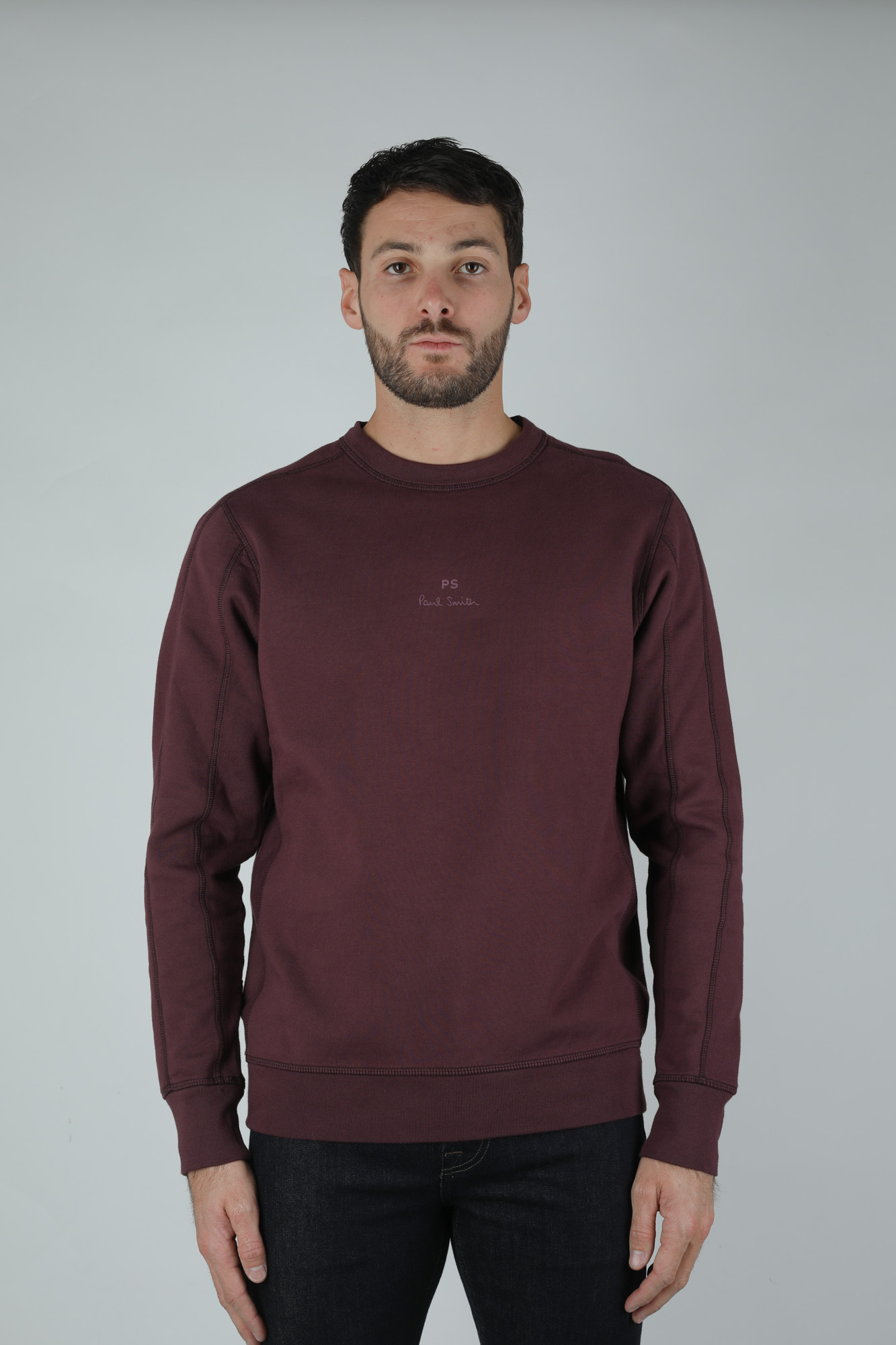 SWEAT-SHIRT PAUL SMITH BORDEAUX M2R-610T-28