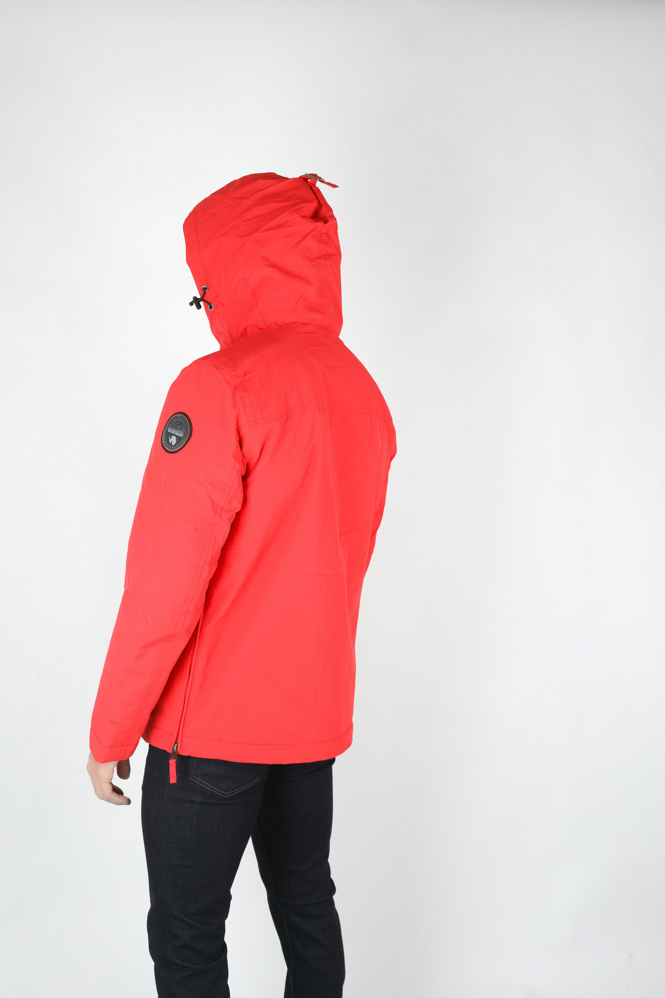 VESTE RAINFOREST POCKET NAPAPIJRI ROUGE RAINFOPO-RED