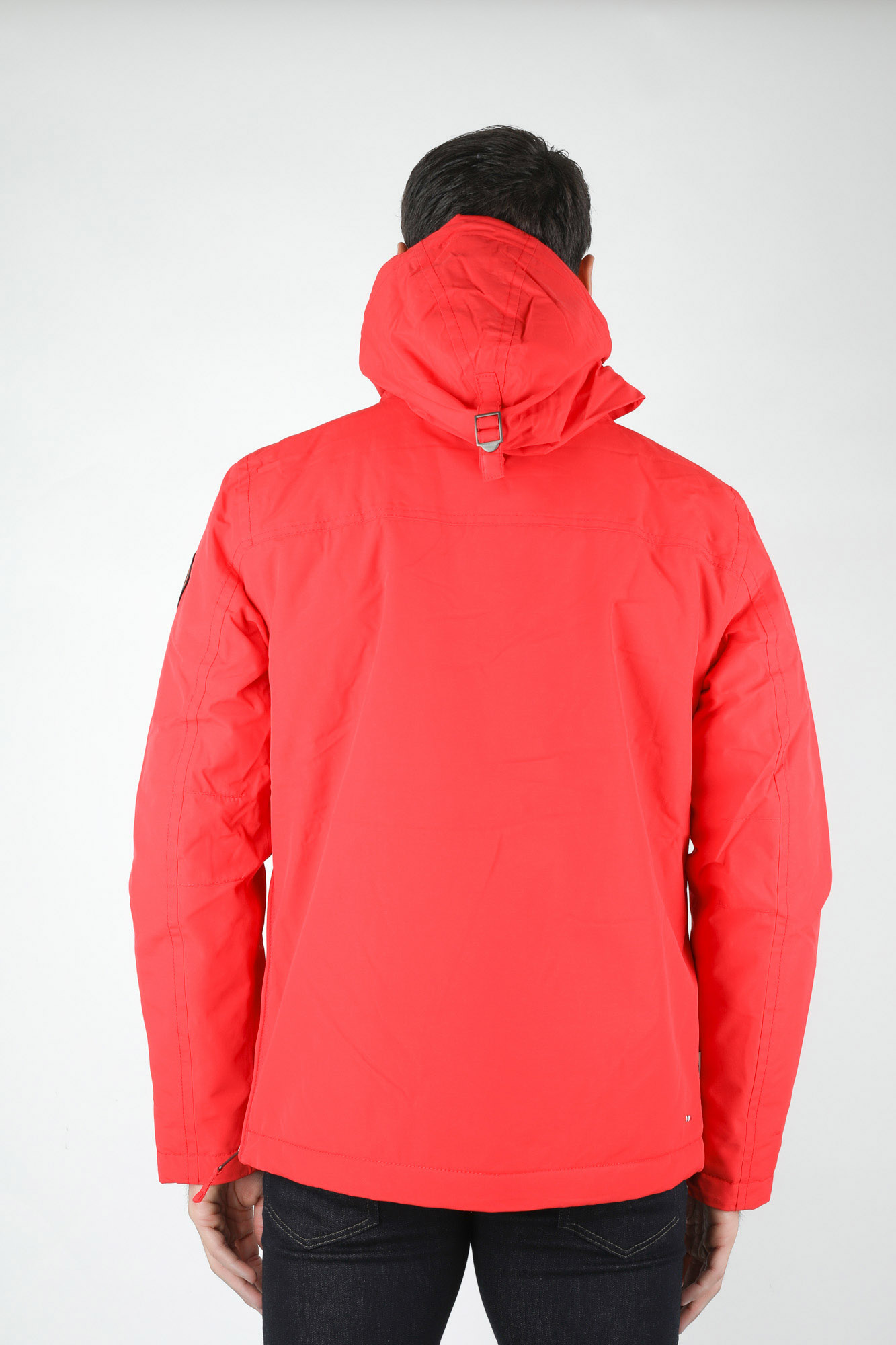 VESTE RAINFOREST POCKET NAPAPIJRI ROUGE RAINFOPO-RED