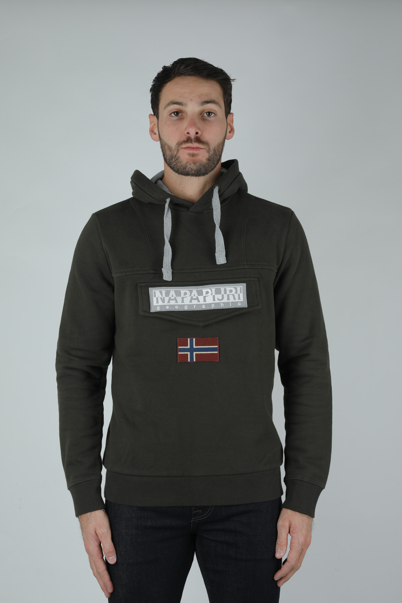 SWEAT-SHIRT NAPAPIJRI KAKI BURGEE2-GREEN