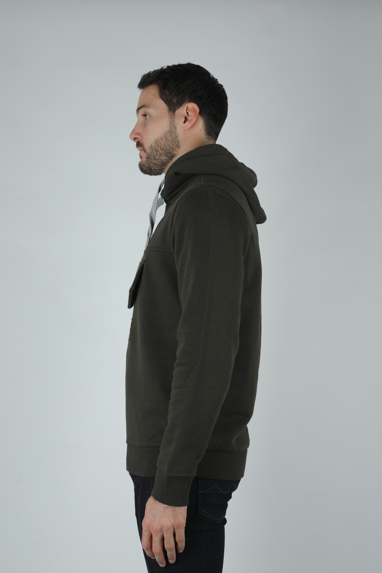 SWEAT-SHIRT NAPAPIJRI KAKI BURGEE2-GREEN