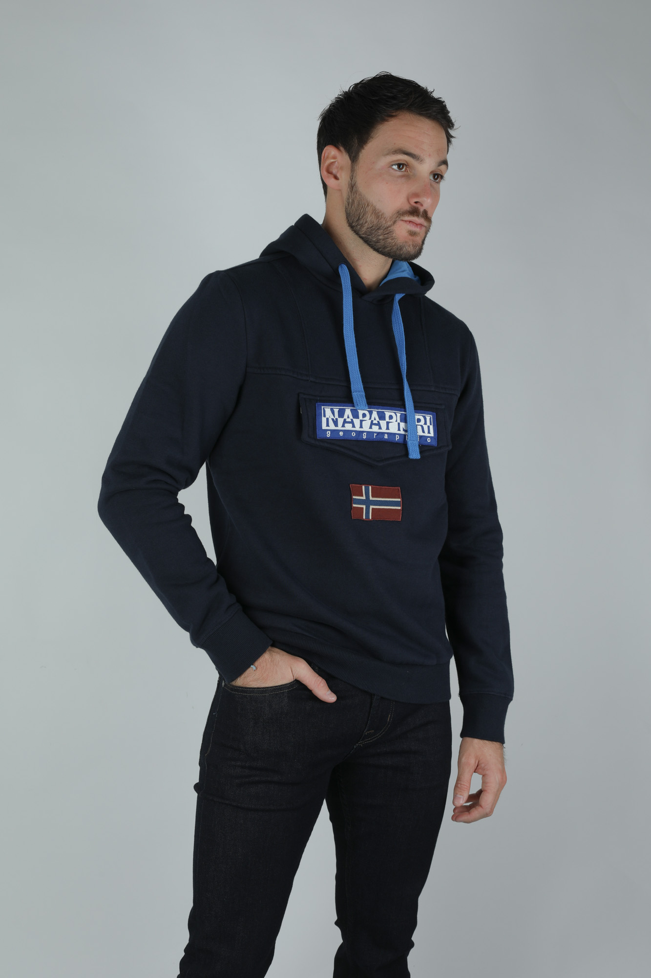 SWEAT-SHIRT NAPAPIJRI MARINE BURGEE2-BLUM