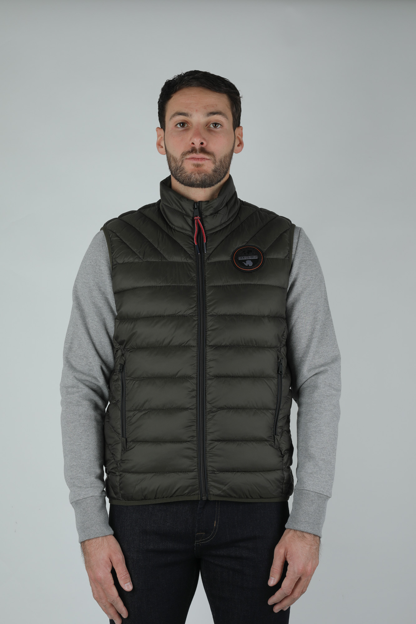 DOUDOUNE SANS MANCHE NAPAPIJRI KAKI AERONSVEST-GREEN