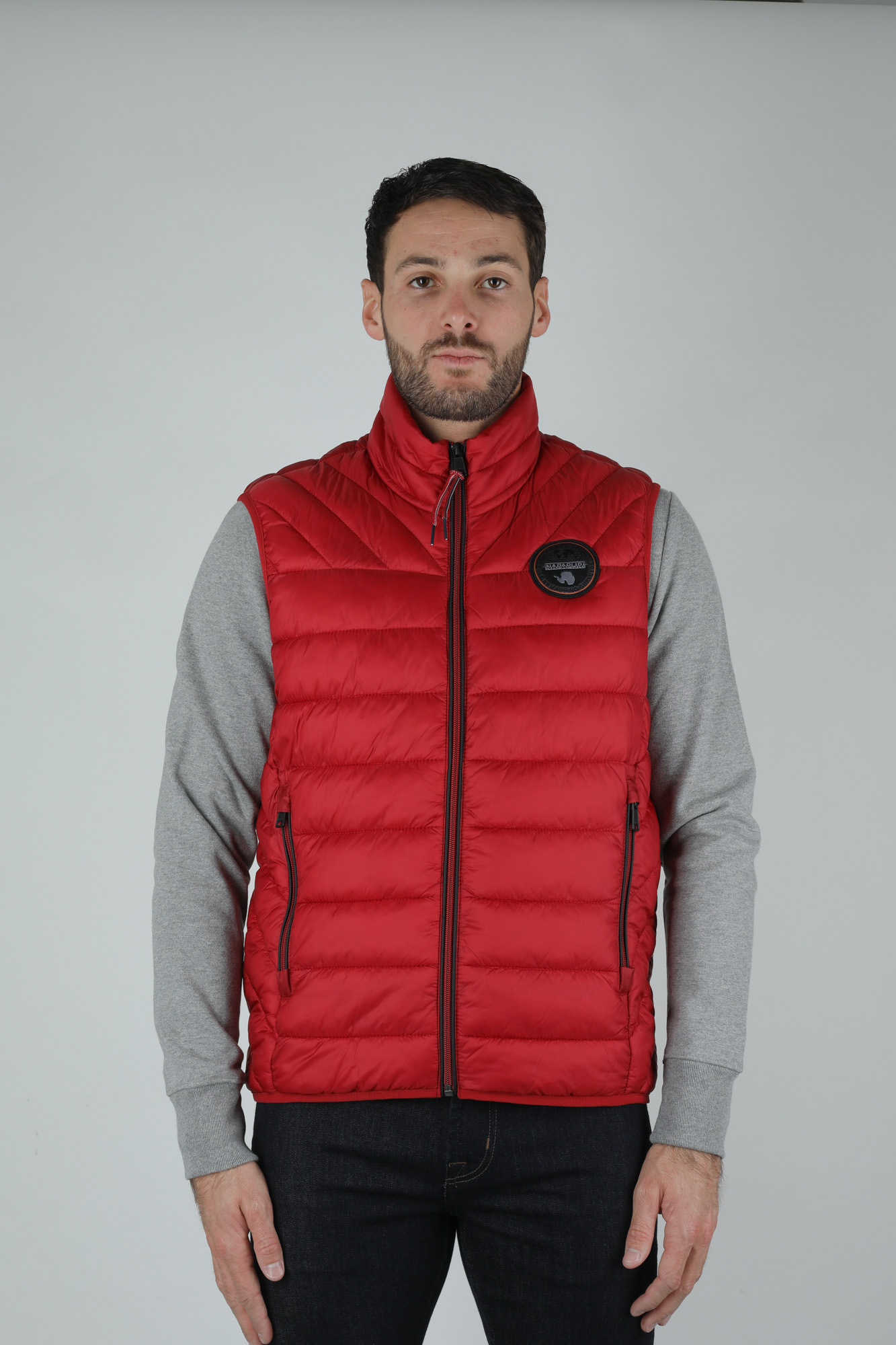 DOUDOUNE SANS MANCHE NAPAPIJRI ROUGE AERONSVEST-RED