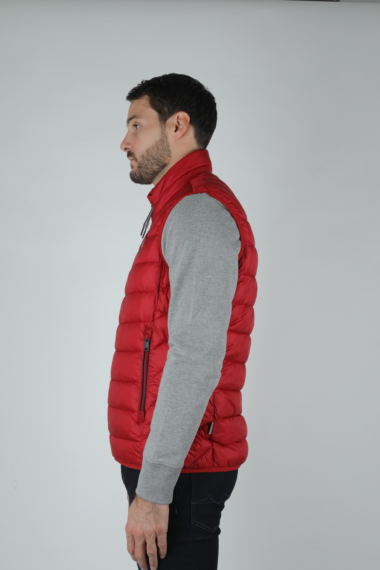 DOUDOUNE SANS MANCHE NAPAPIJRI ROUGE AERONSVEST-RED