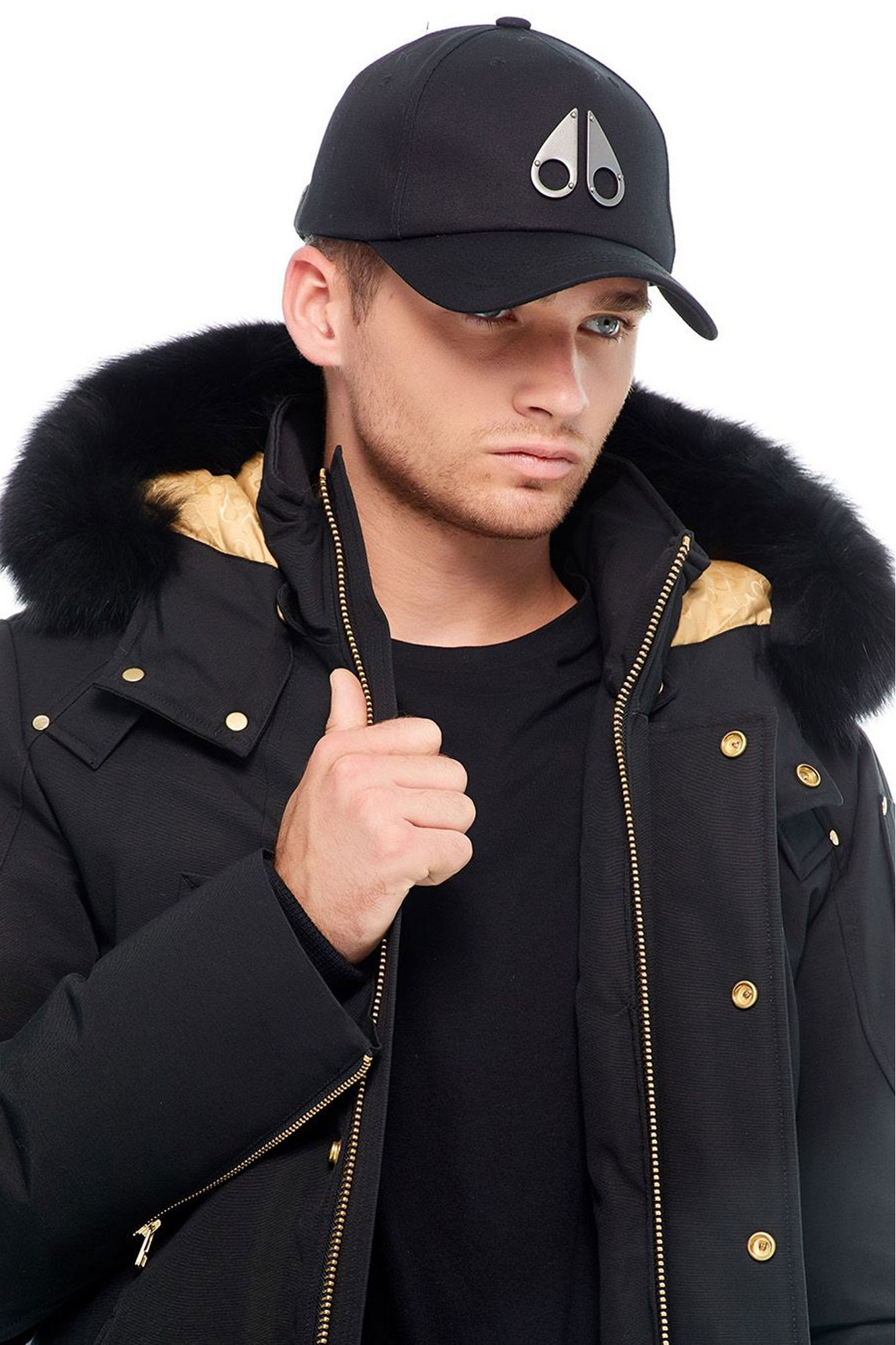 CASQUETTE MOOSE KNUCKLES NOIR M39MA534-282