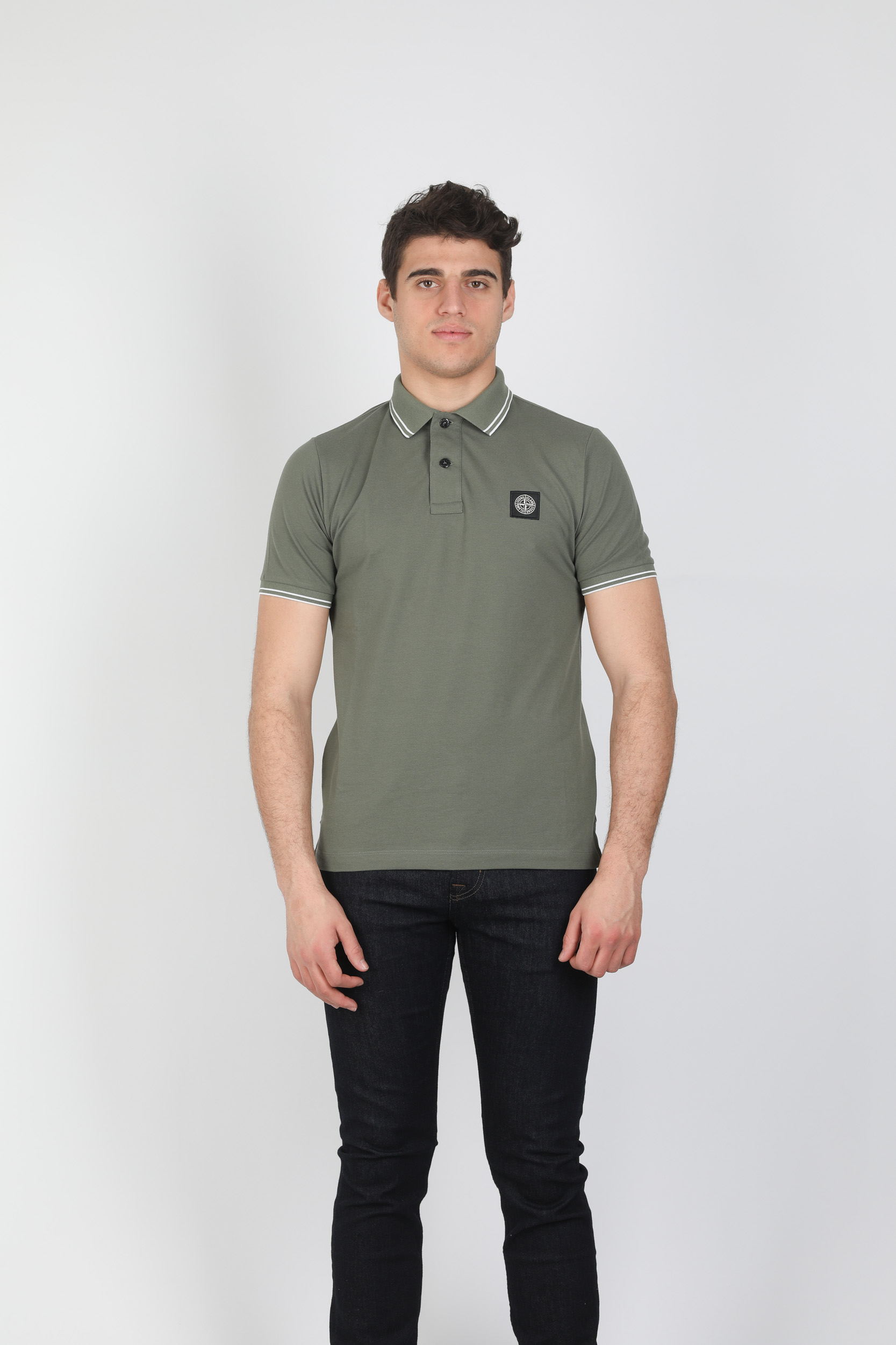 POLO STONE ISLAND KAKI 1015 22S18-V0058