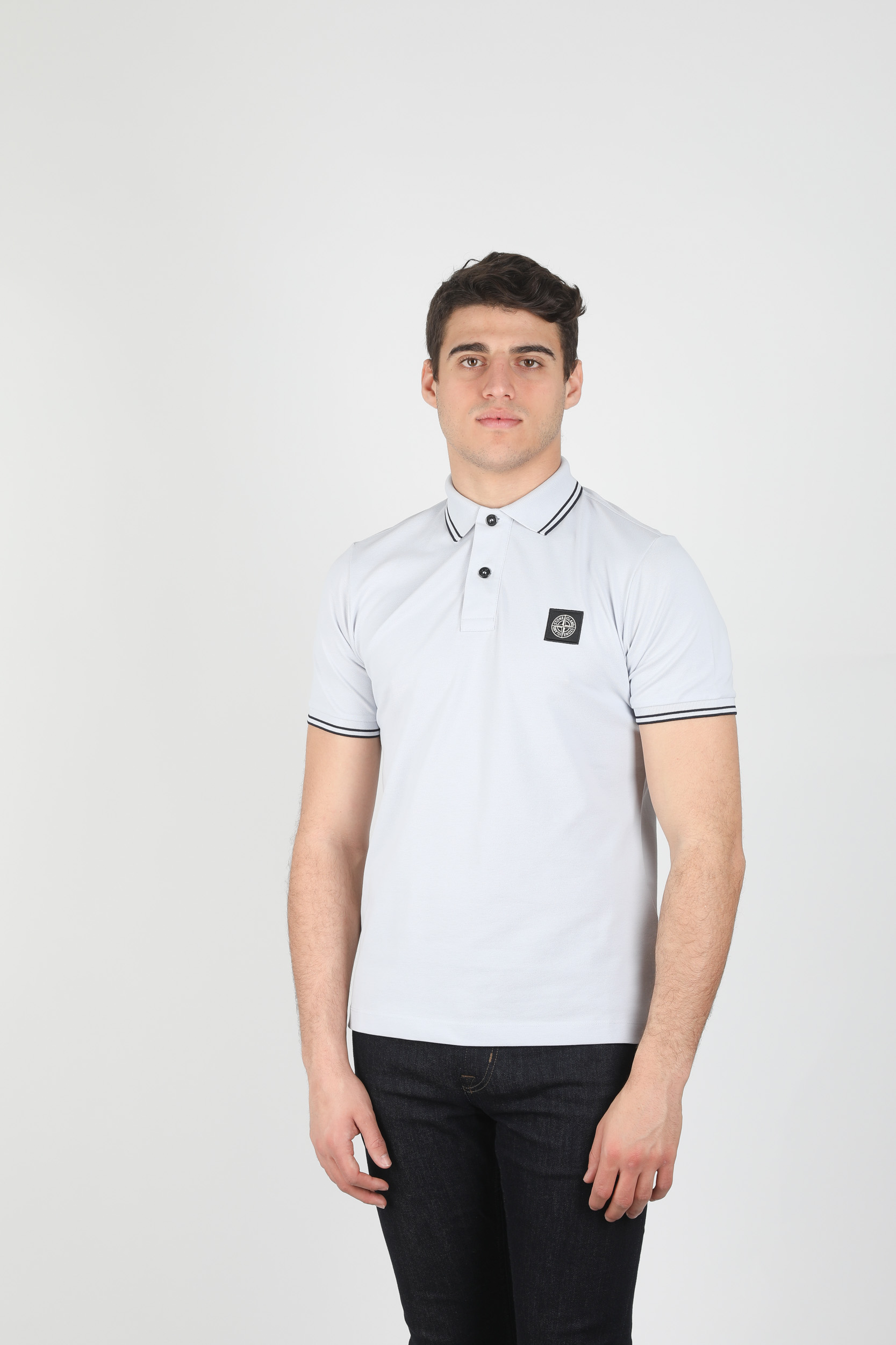 POLO STONE ISLAND BLEU CIEL 1015 22S18-V1041