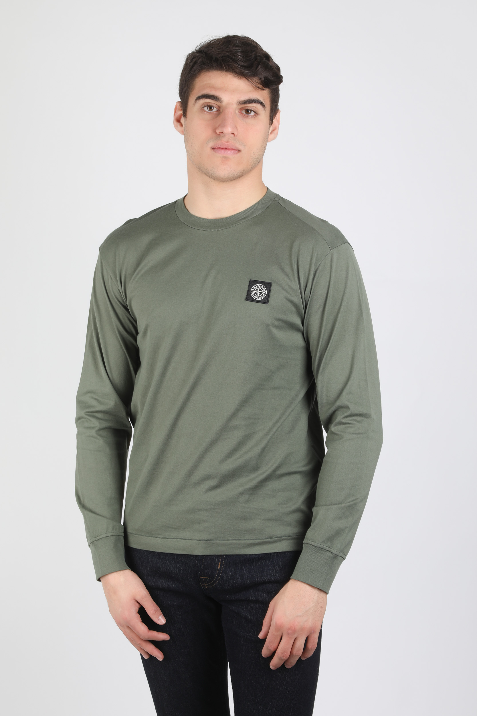 T-SHIRT STONE ISLAND KAKI 721522713-V0058