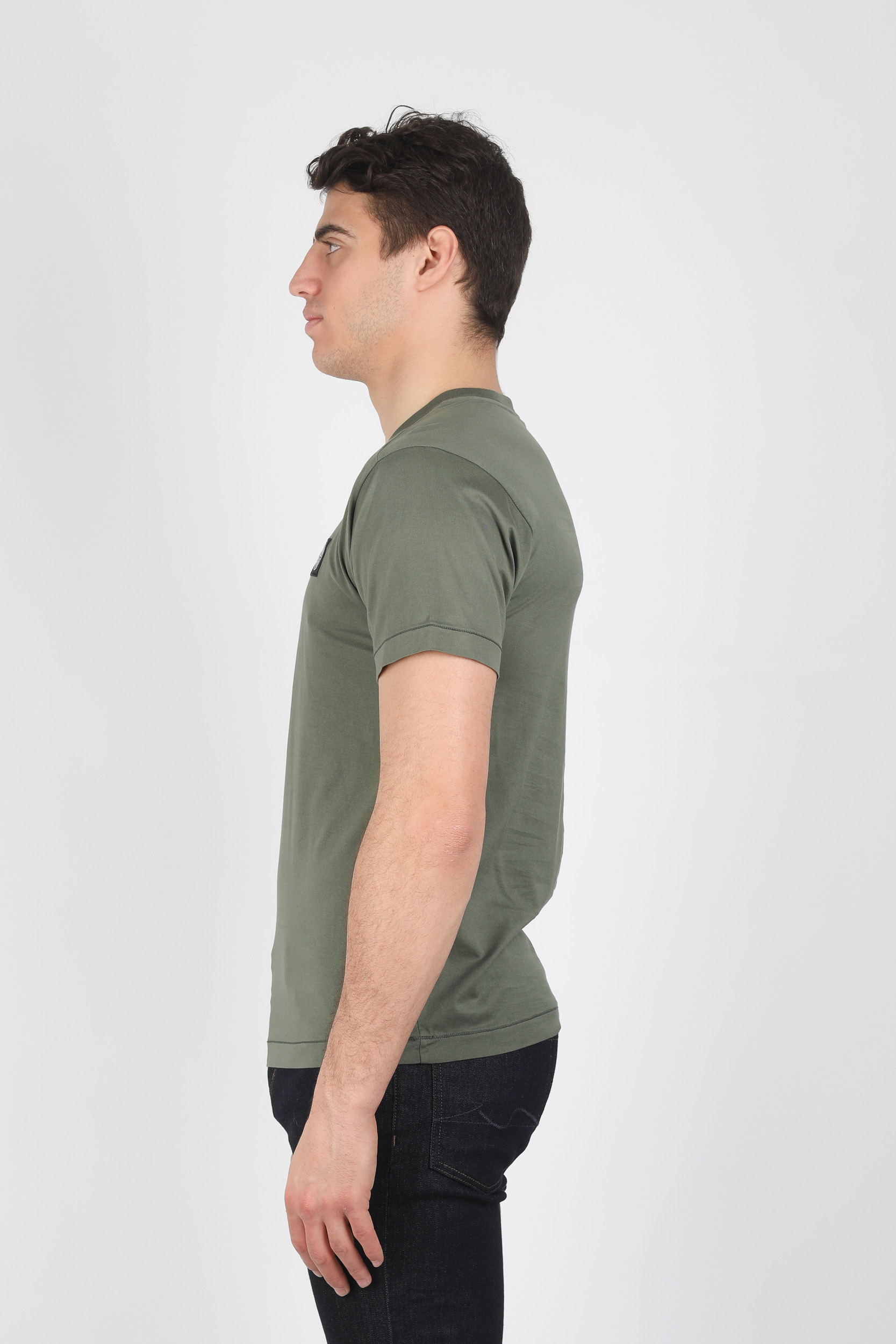 T-SHIRT STONE ISLAND KAKI 721524113-V0058