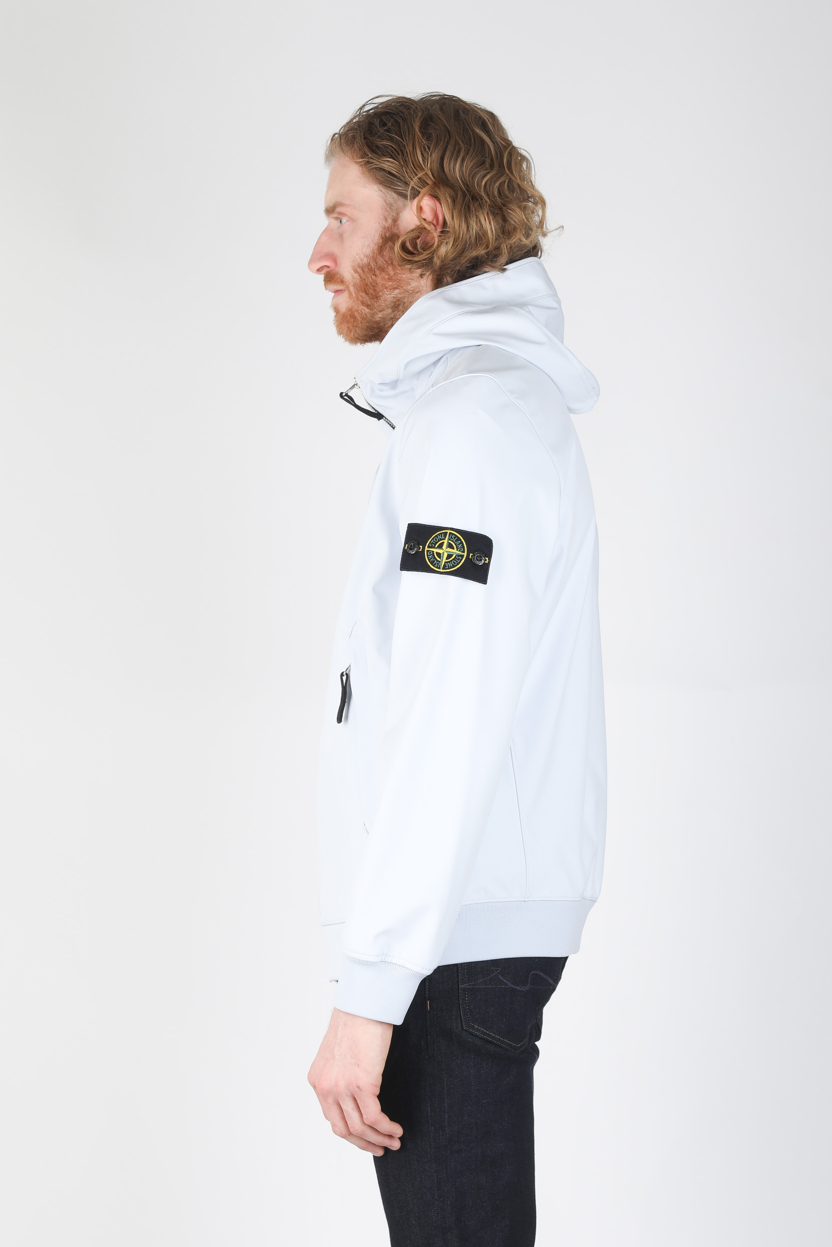 BLOUSON STONE ISLAND BLEU CIEL LIGHT SOFT SHELL-R 721540927-V0041