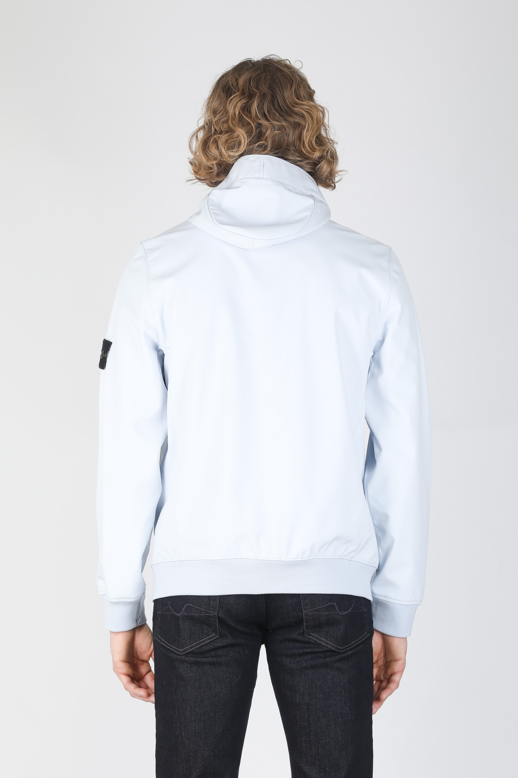 BLOUSON STONE ISLAND BLEU CIEL LIGHT SOFT SHELL-R 721540927-V0041