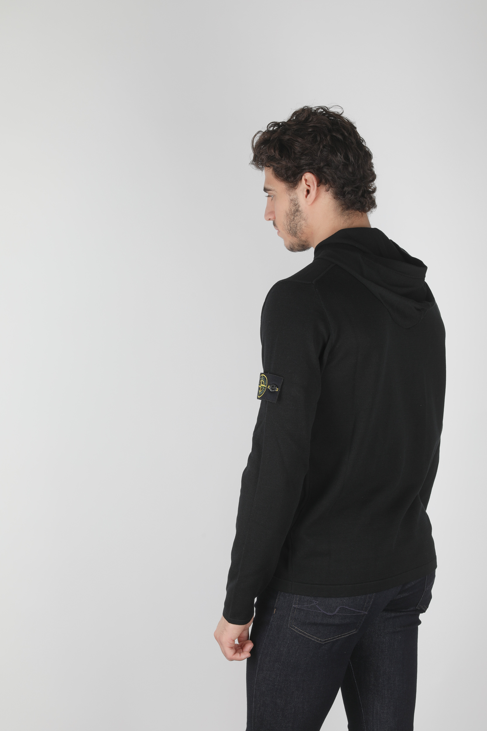 PULL STONE ISLAND NOIR 7215516B3-V0029