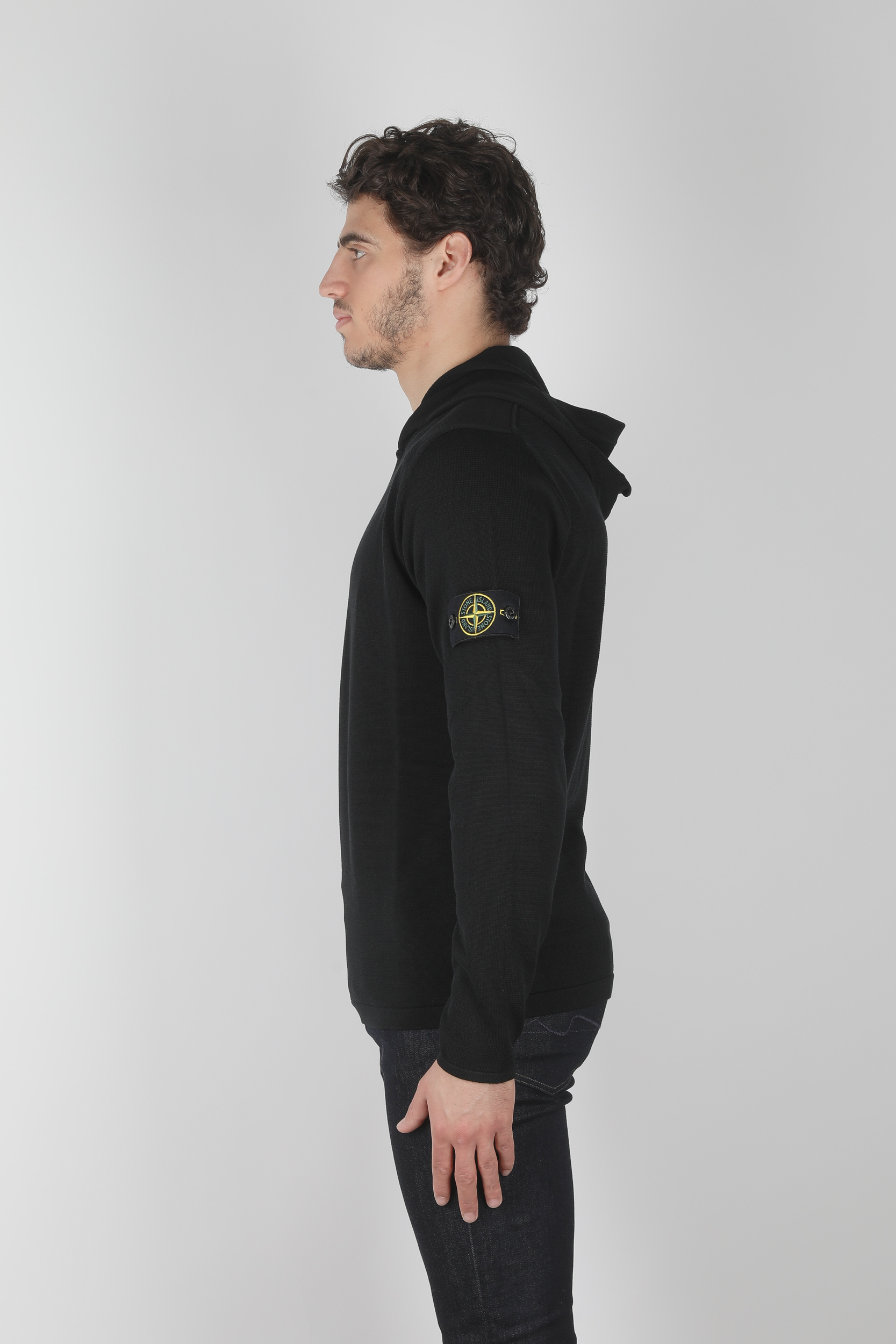 PULL STONE ISLAND NOIR 7215516B3-V0029