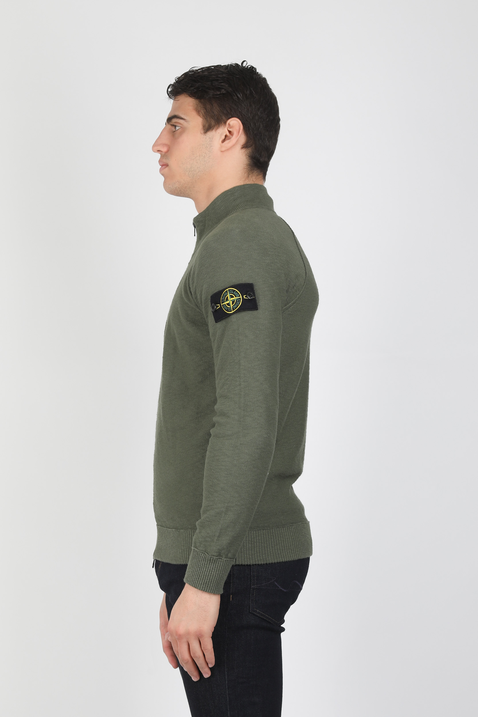 GILET STONE ISLAND KAKI 7215533B0-V0058