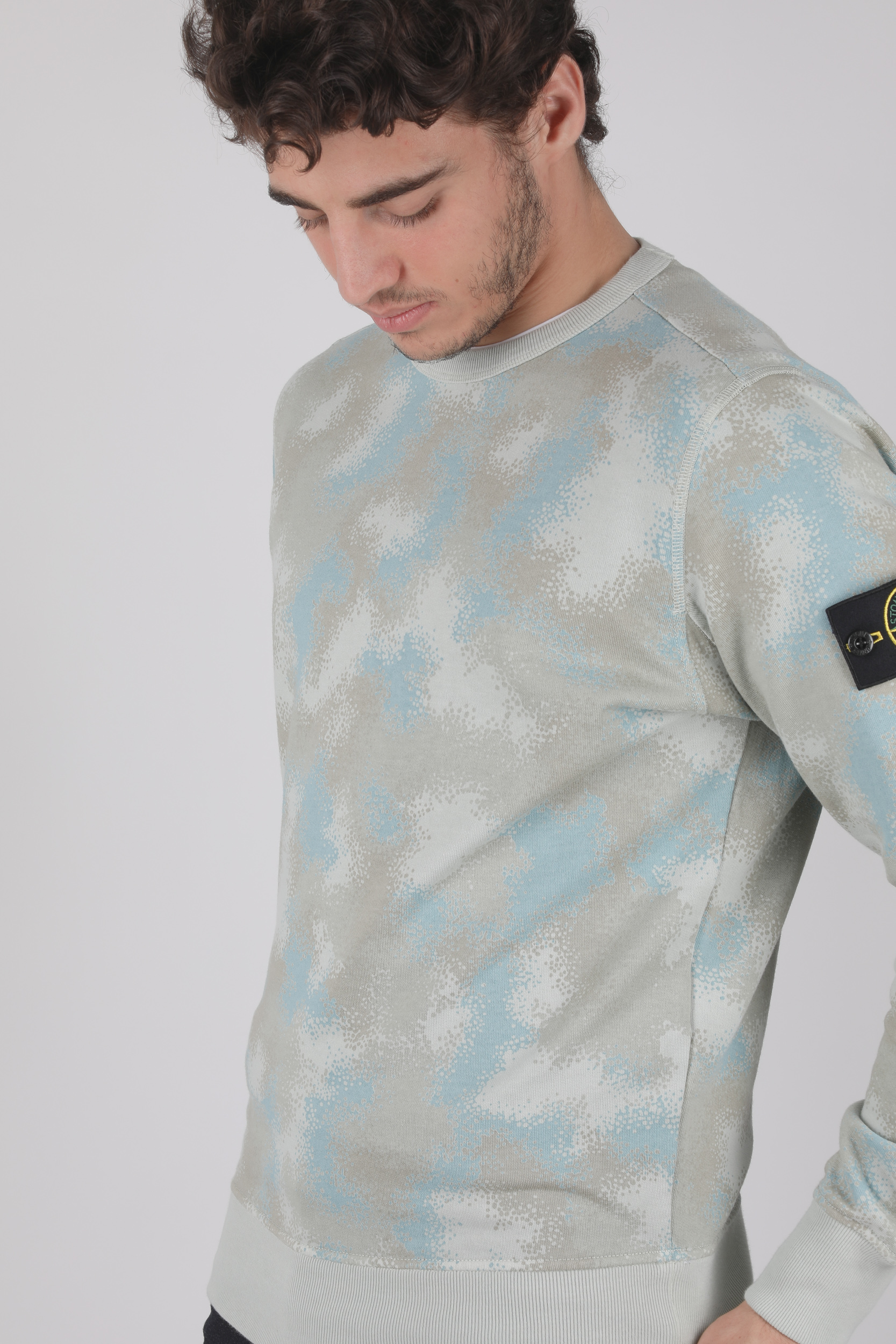SWEAT STONE ISLAND CAMO SABLE 7215605E5-V0092