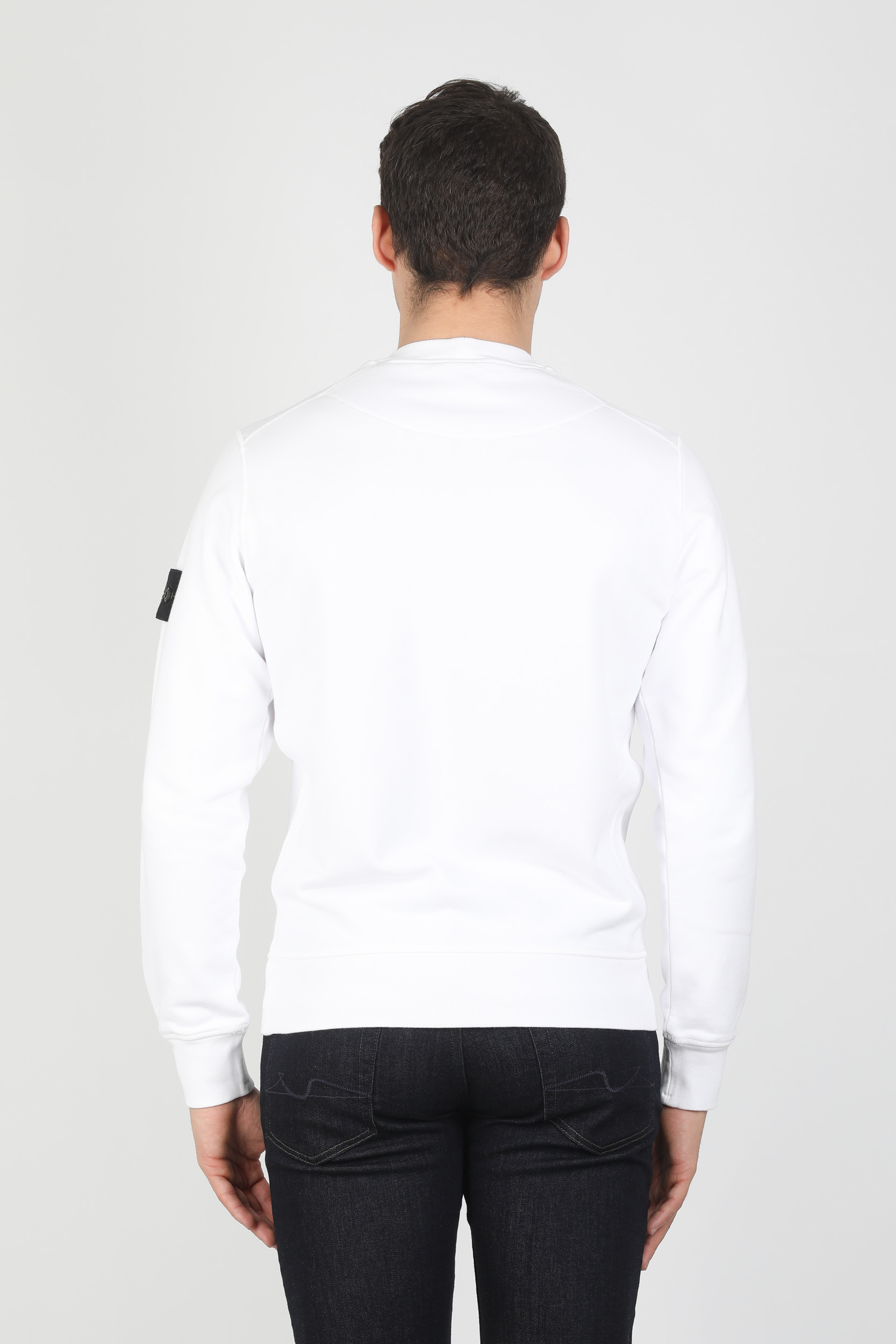 SWEAT STONE ISLAND BLANC 721563051-V0001