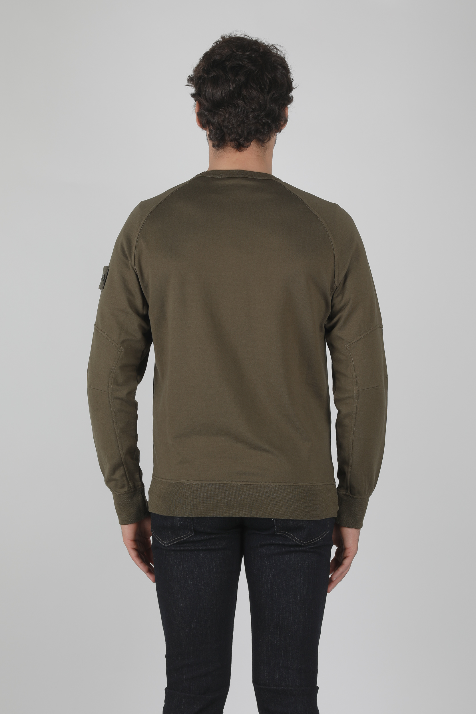 SWEAT STONE ISLAND GHOST KAKI 7215637F3-V0054