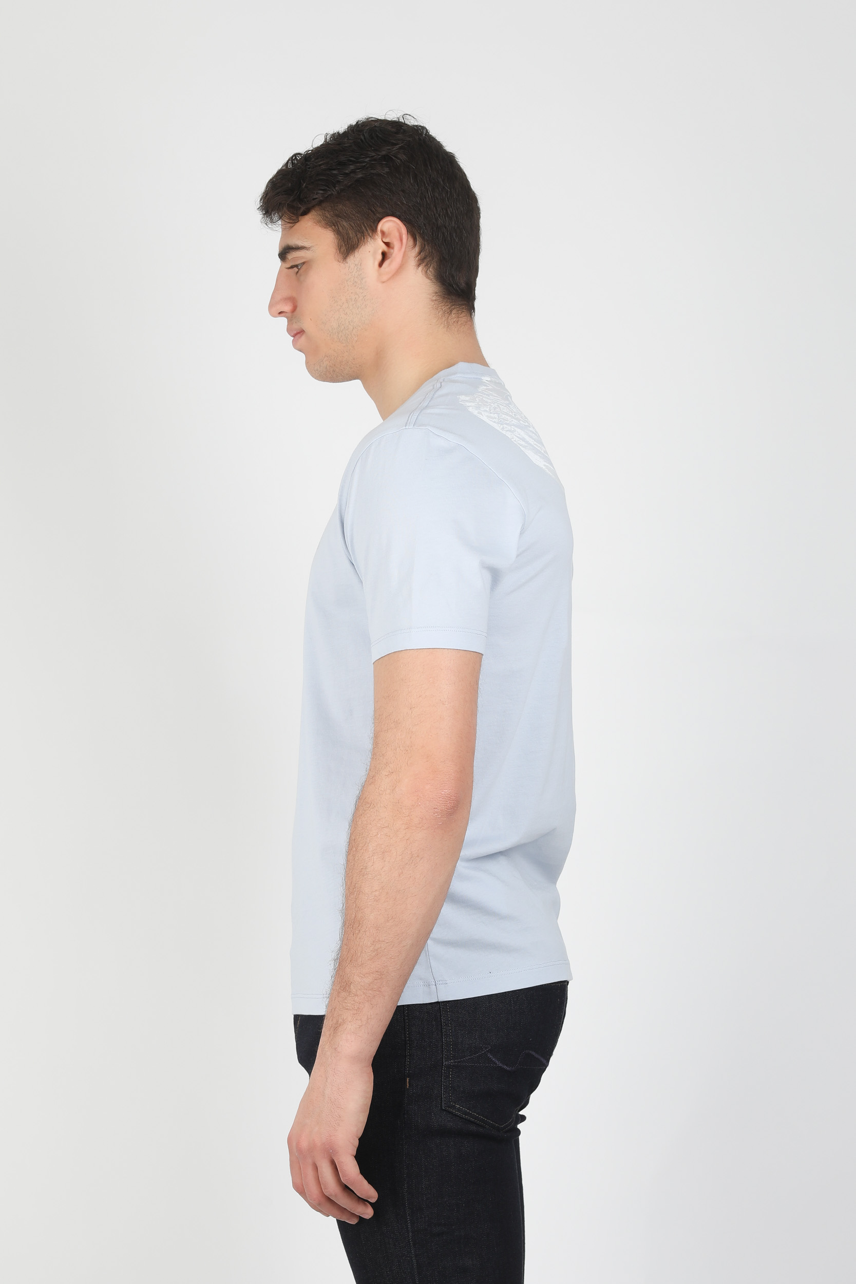 T-SHIRT C.P. COMPANY BLEU CIEL S225A-5100W-817