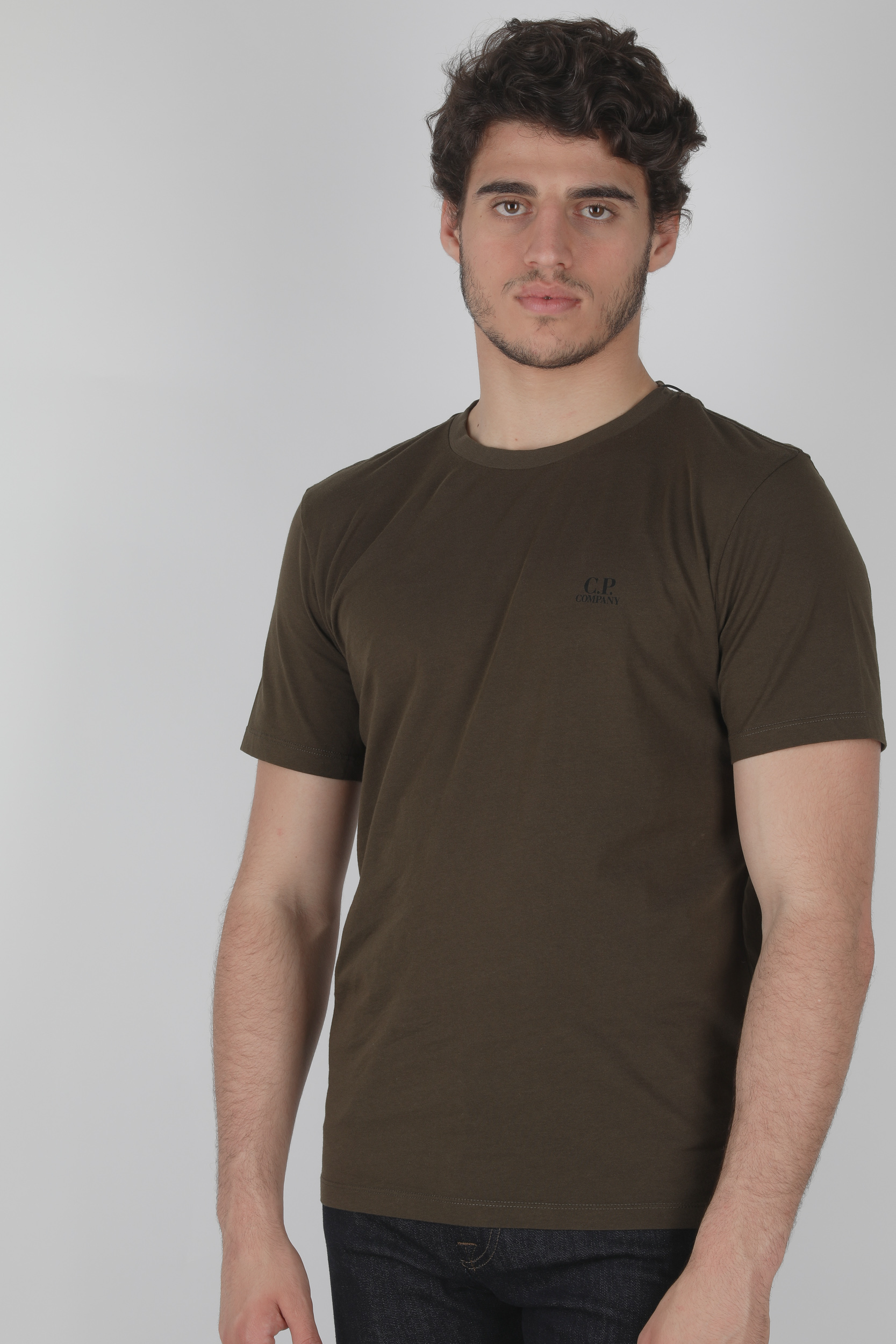 TEE-SHIRT CP COMPANY KAKI S148A-5100W-667