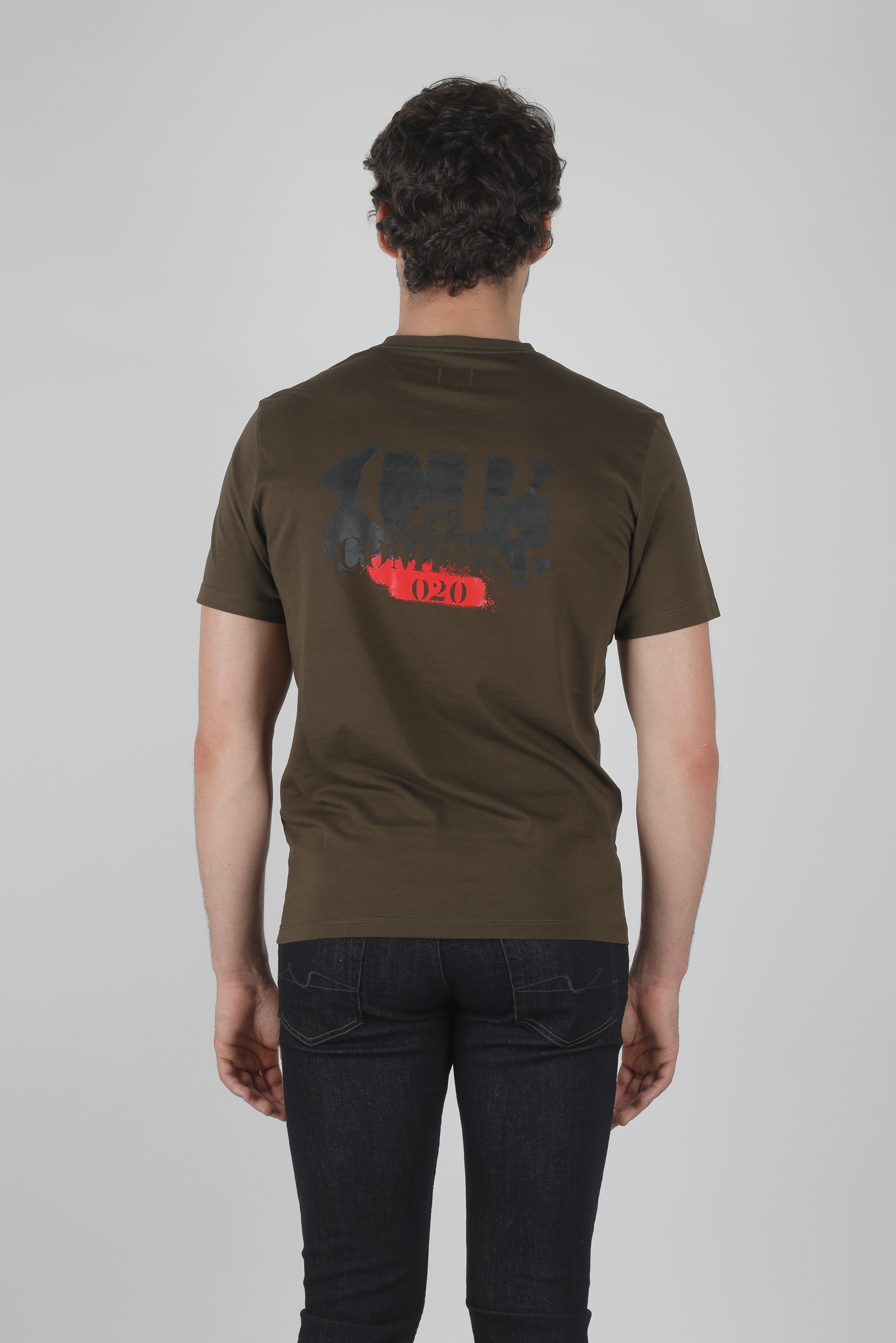 TEE-SHIRT CP COMPANY KAKI S148A-5100W-667