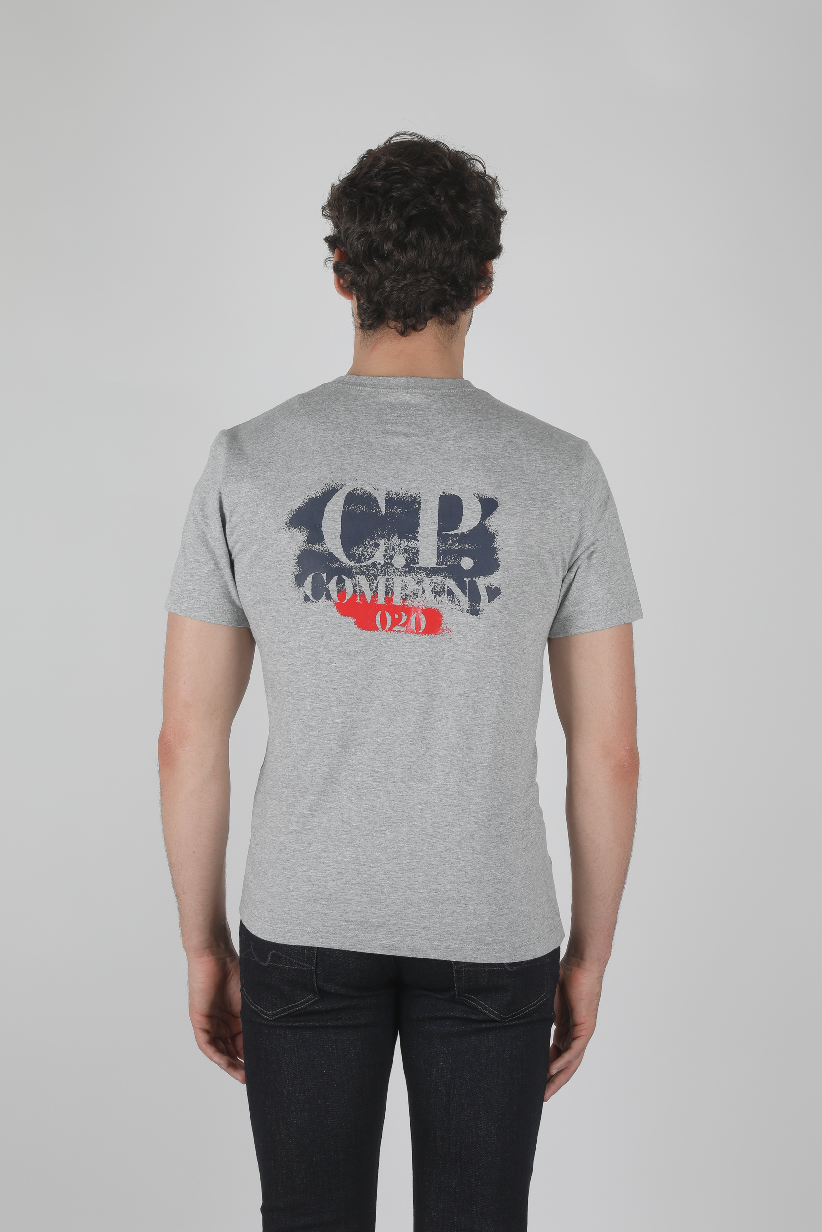 TEE-SHIRT CP COMPANY GRIS S148A-5100W-M93