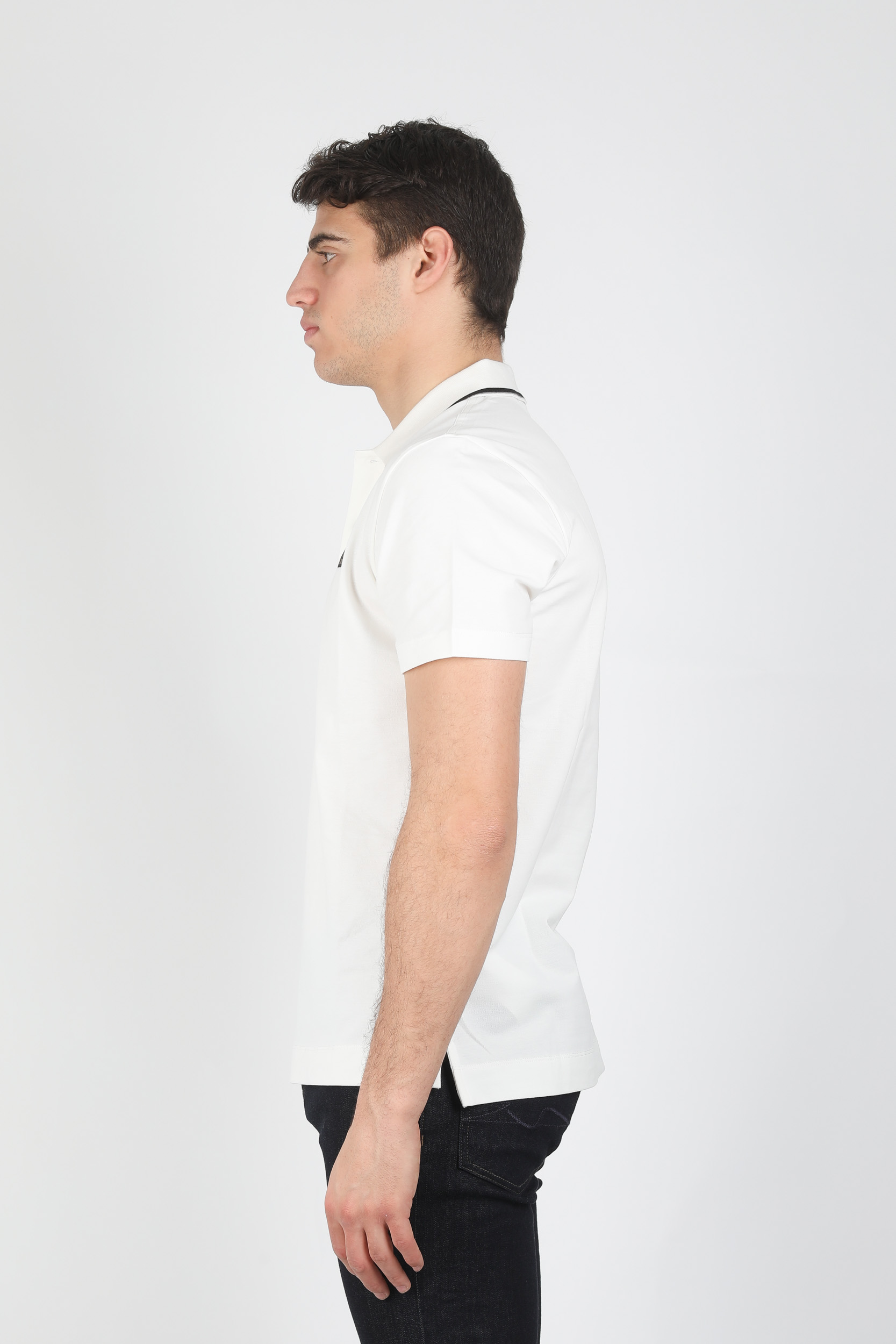 POLO C.P. COMPANY BLANC L035A-5263W-103