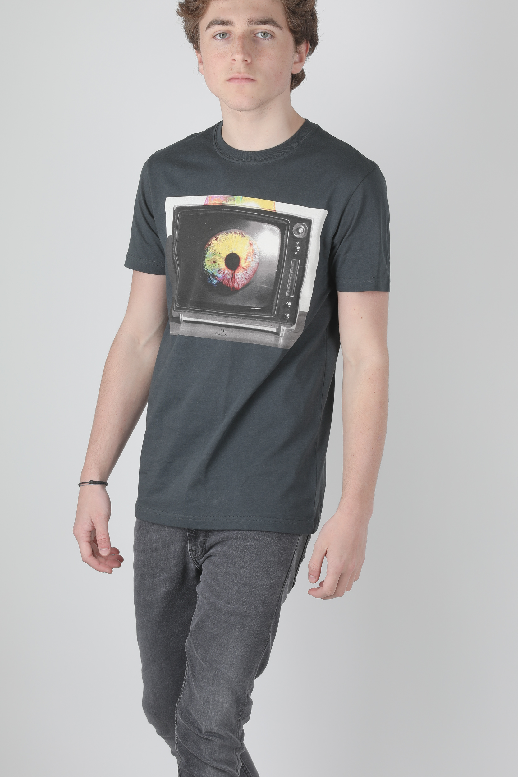 TEE-SHIRT PAUL SMITH ANTHRACITE M2R-AP1992-43B