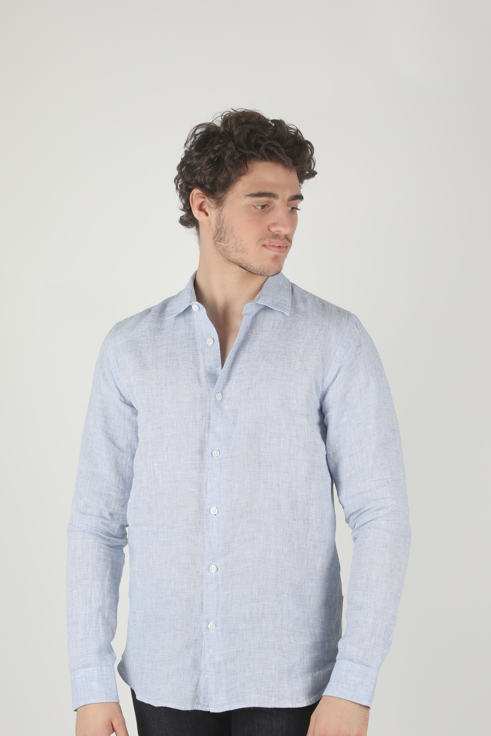 CHEMISE ORLEBAR BROWN GILLES NAV/WHI