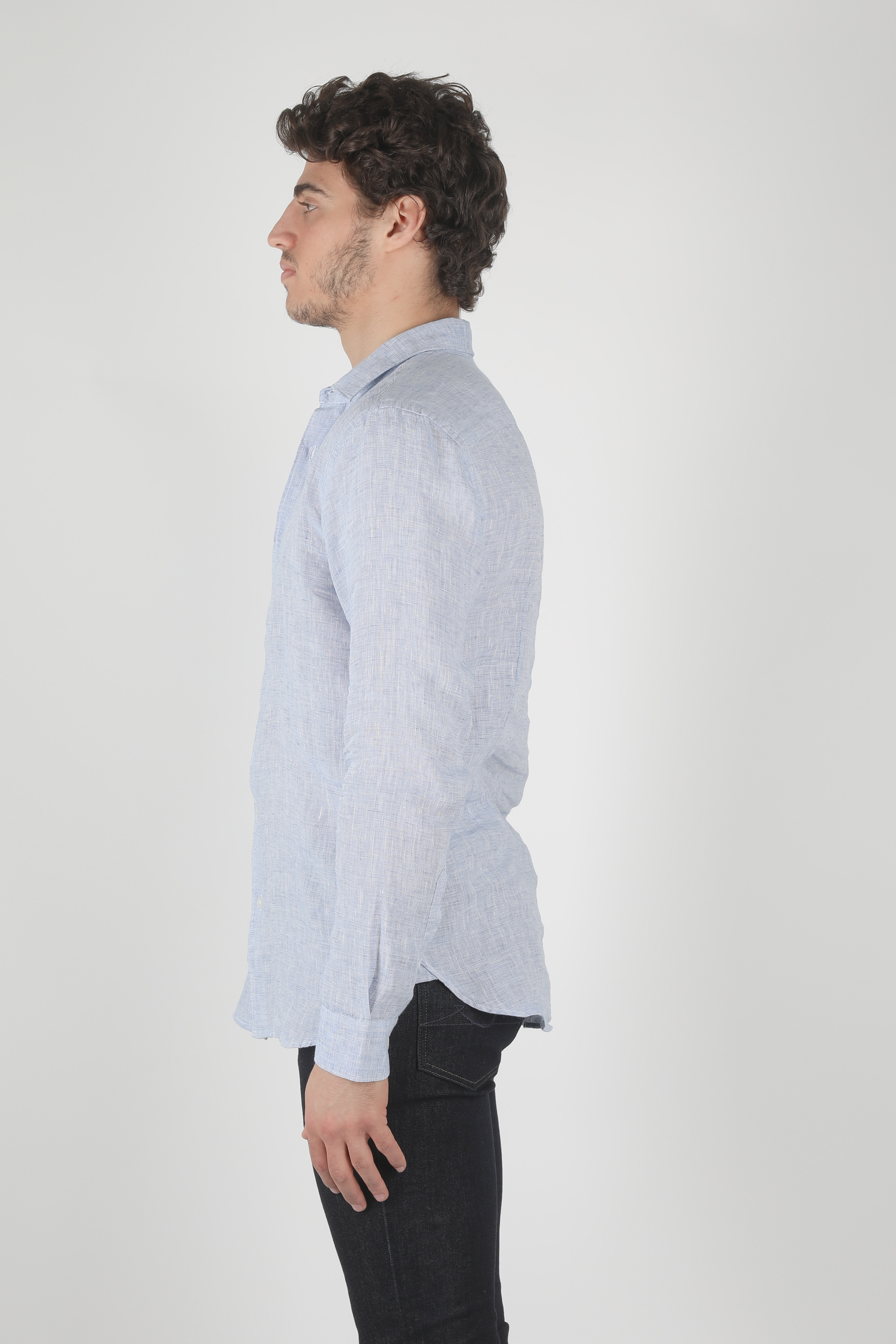 CHEMISE ORLEBAR BROWN GILLES NAV/WHI