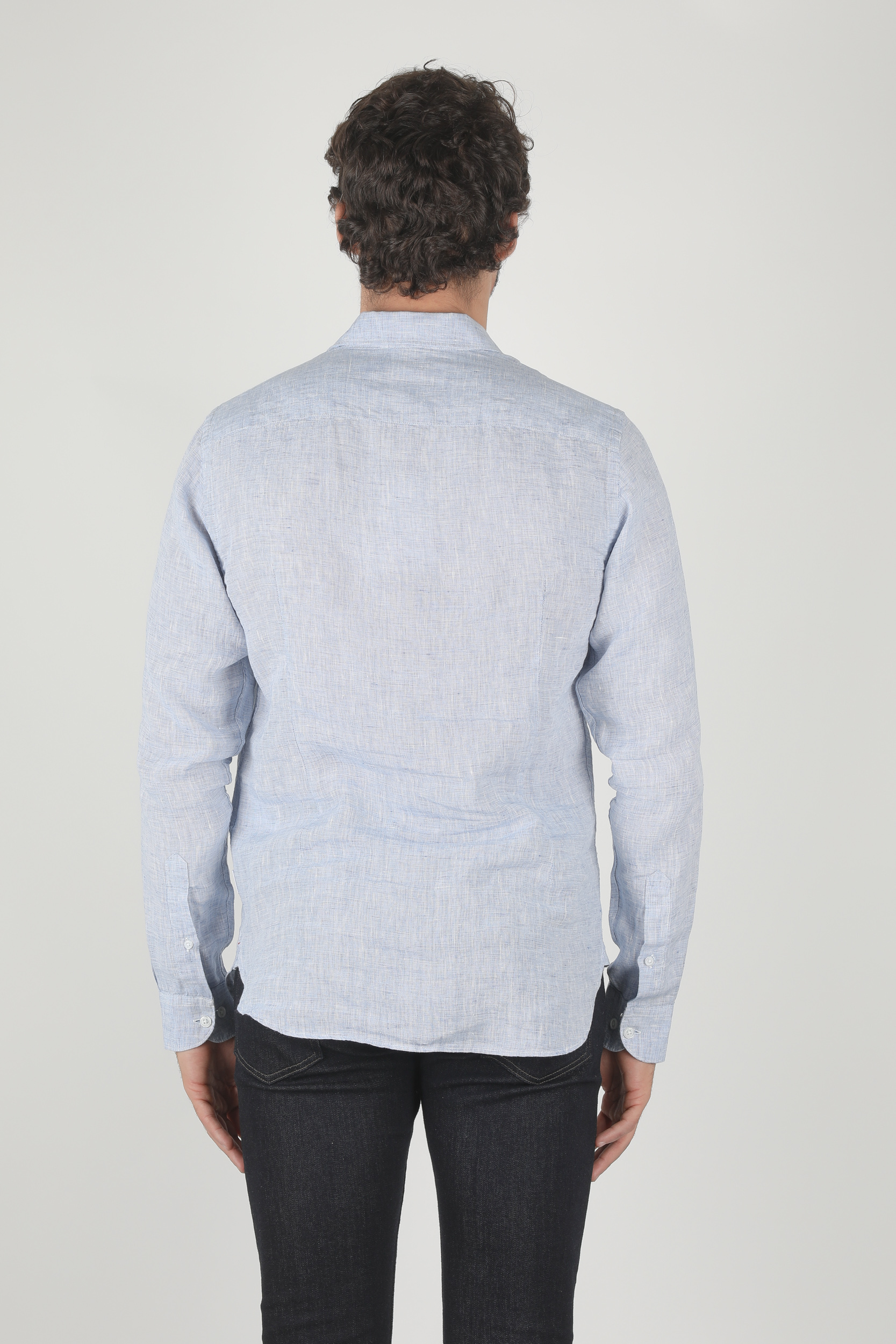 CHEMISE ORLEBAR BROWN GILLES NAV/WHI