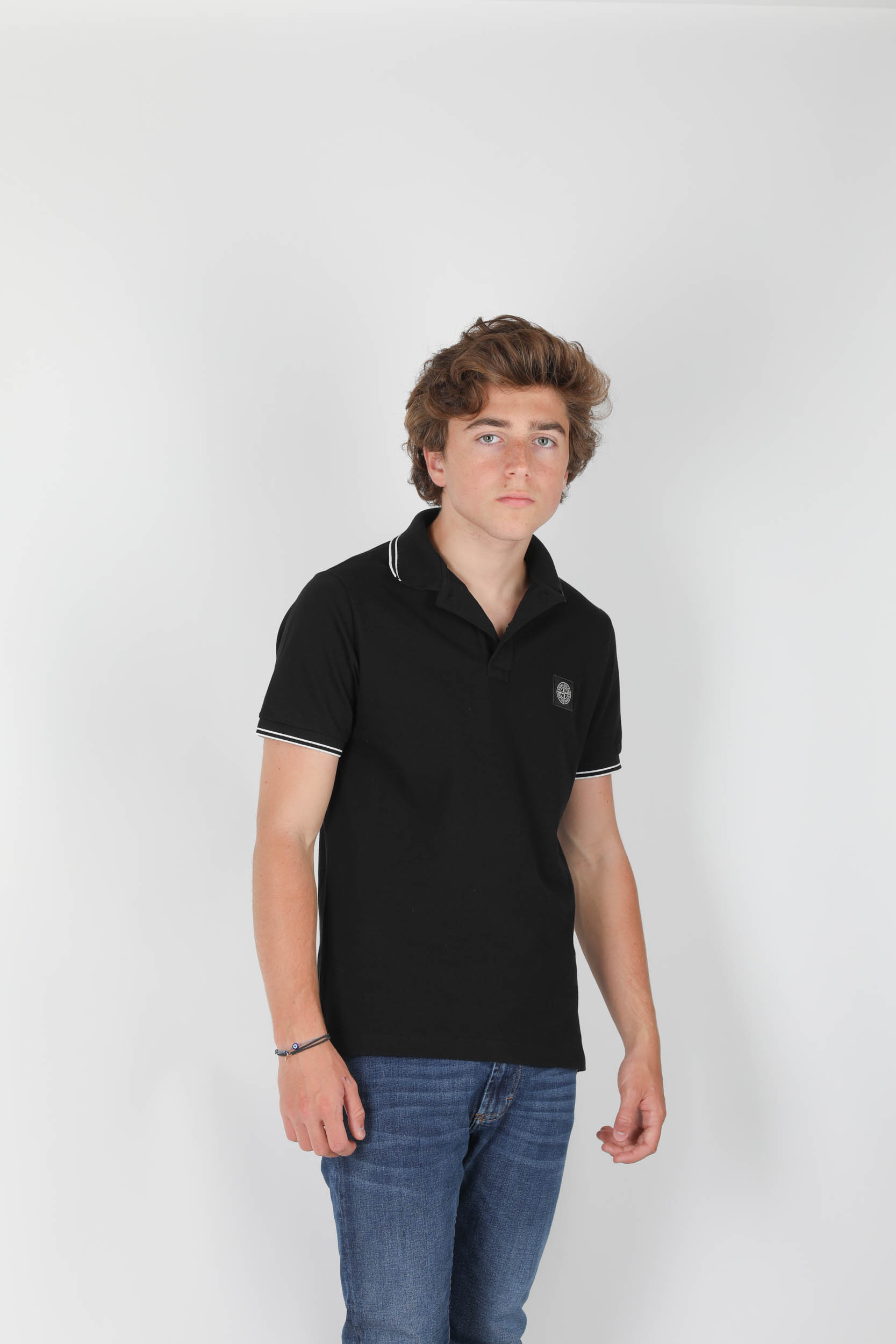 POLO STONE ISLAND NOIR 731522S18-V0029