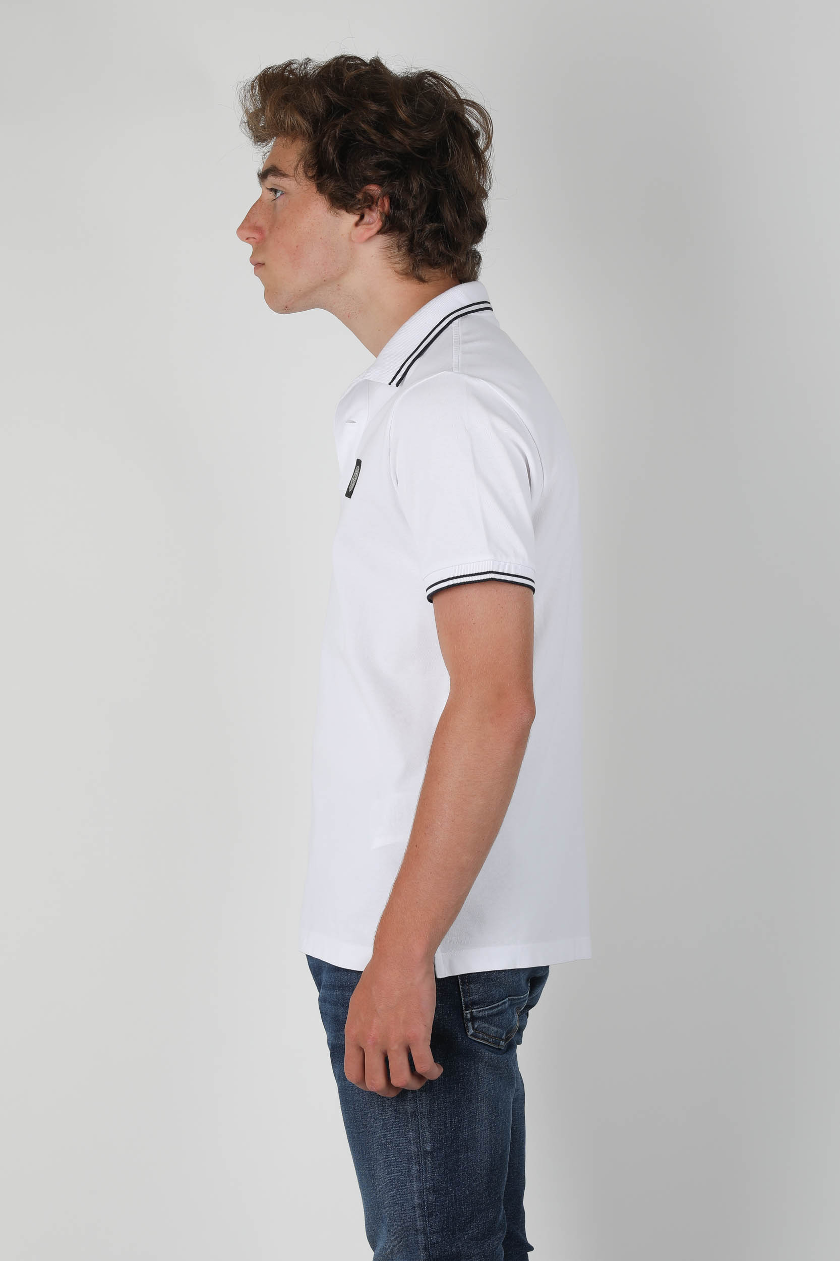 POLO STONE ISLAND BLANC 731522S18-V1001