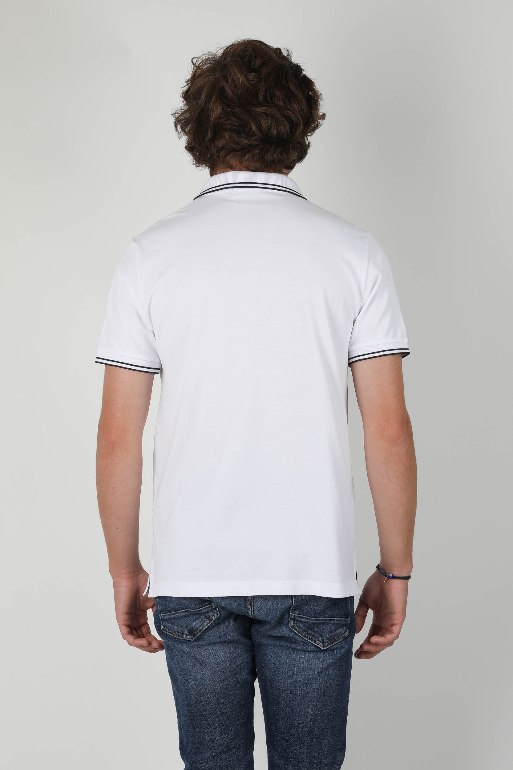 POLO STONE ISLAND BLANC 731522S18-V1001